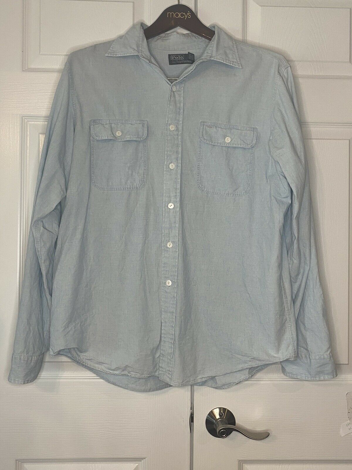 Polo Ralph Lauren Vintage Polo Ralph Lauren Indian head chambray Shirt XL Size US XL / EU 56 / 4 - 5 Thumbnail