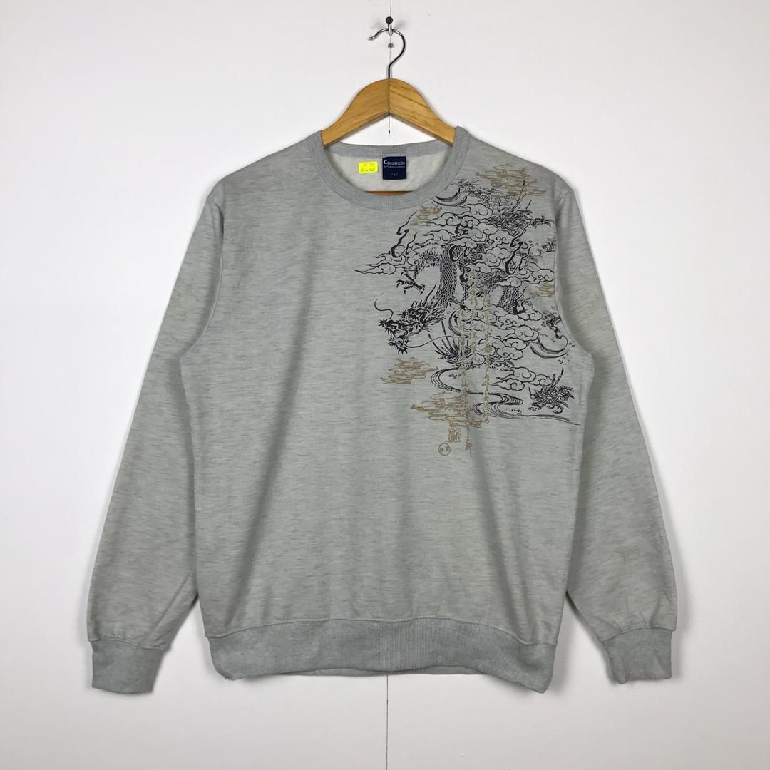 Japanese Brand Campanello Dragon Big Logo Sweatshirt Size US M / EU 48-50 / 2 - 1 Thumbnail