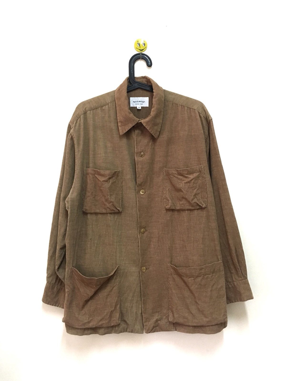 Designer Takeshi Yajima Button Up Long Sleeve Shirt 2 Tones Colour Size US L / EU 52-54 / 3 - 1 Thumbnail
