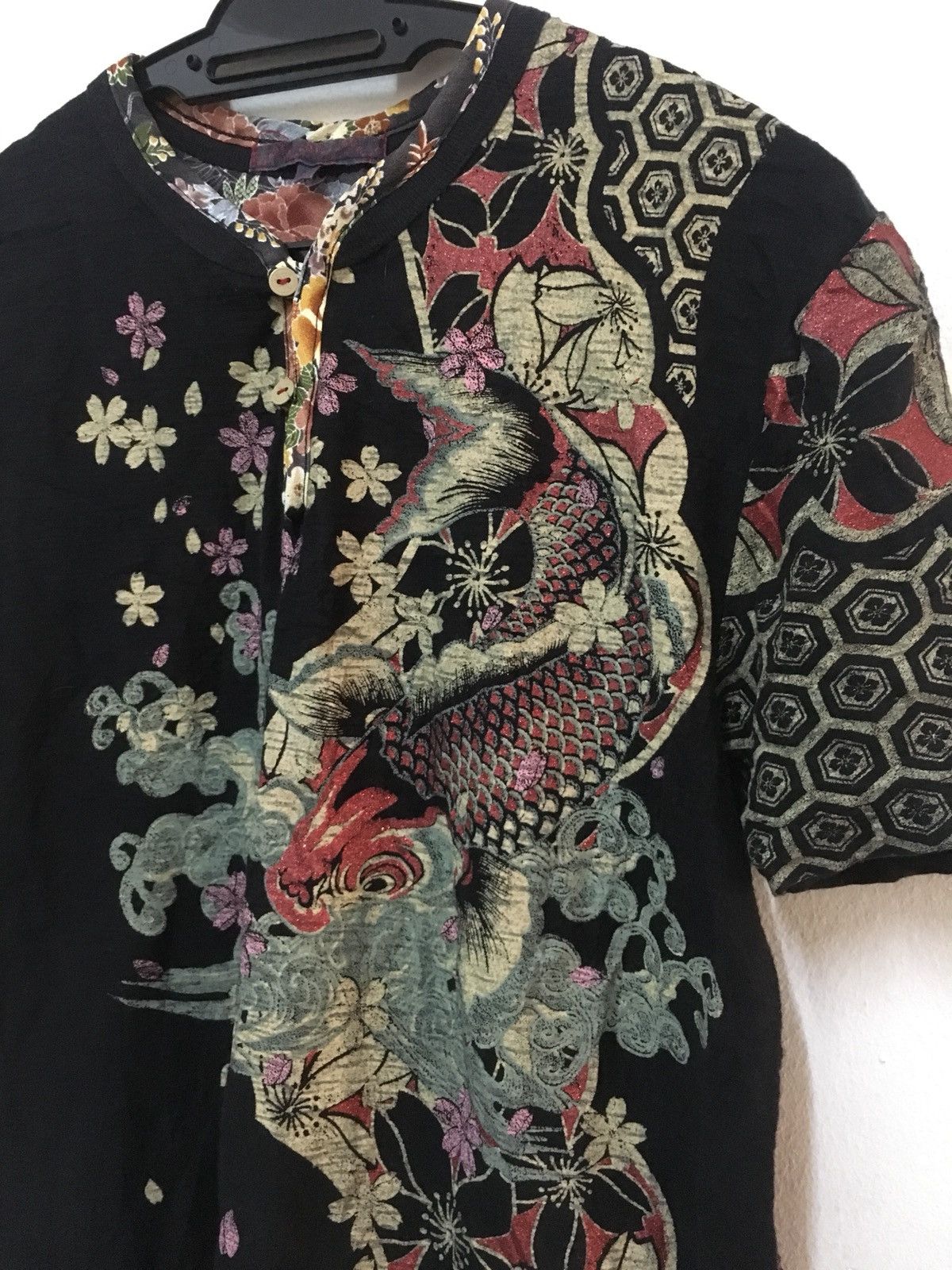 Japanese Brand Japanese traditonal Animal Motive shirt short sleeve Size US M / EU 48-50 / 2 - 4 Thumbnail