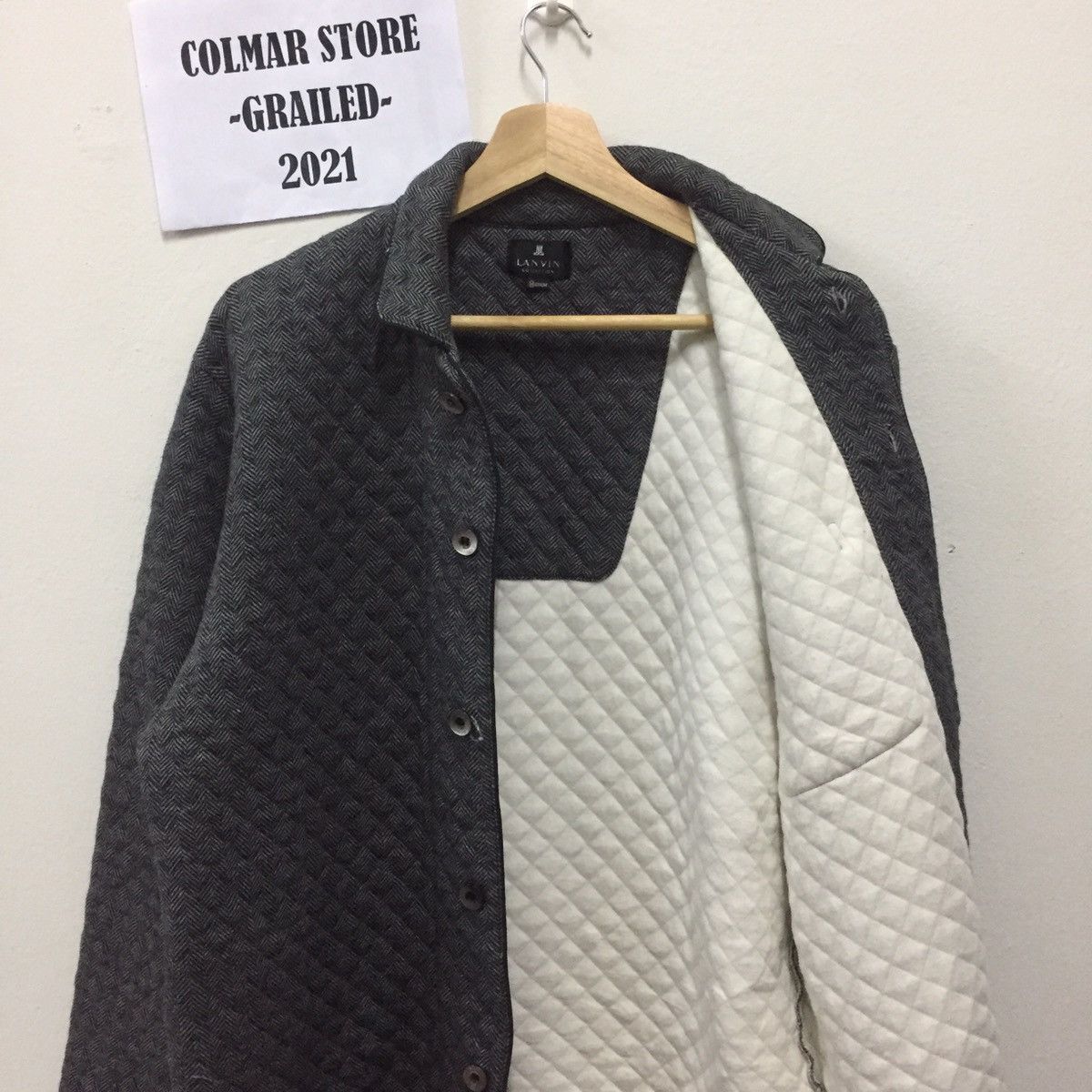 Lanvin × Vintage LANVIN Button UPS Quilted Sleepwear Size US M / EU 48-50 / 2 - 12 Thumbnail