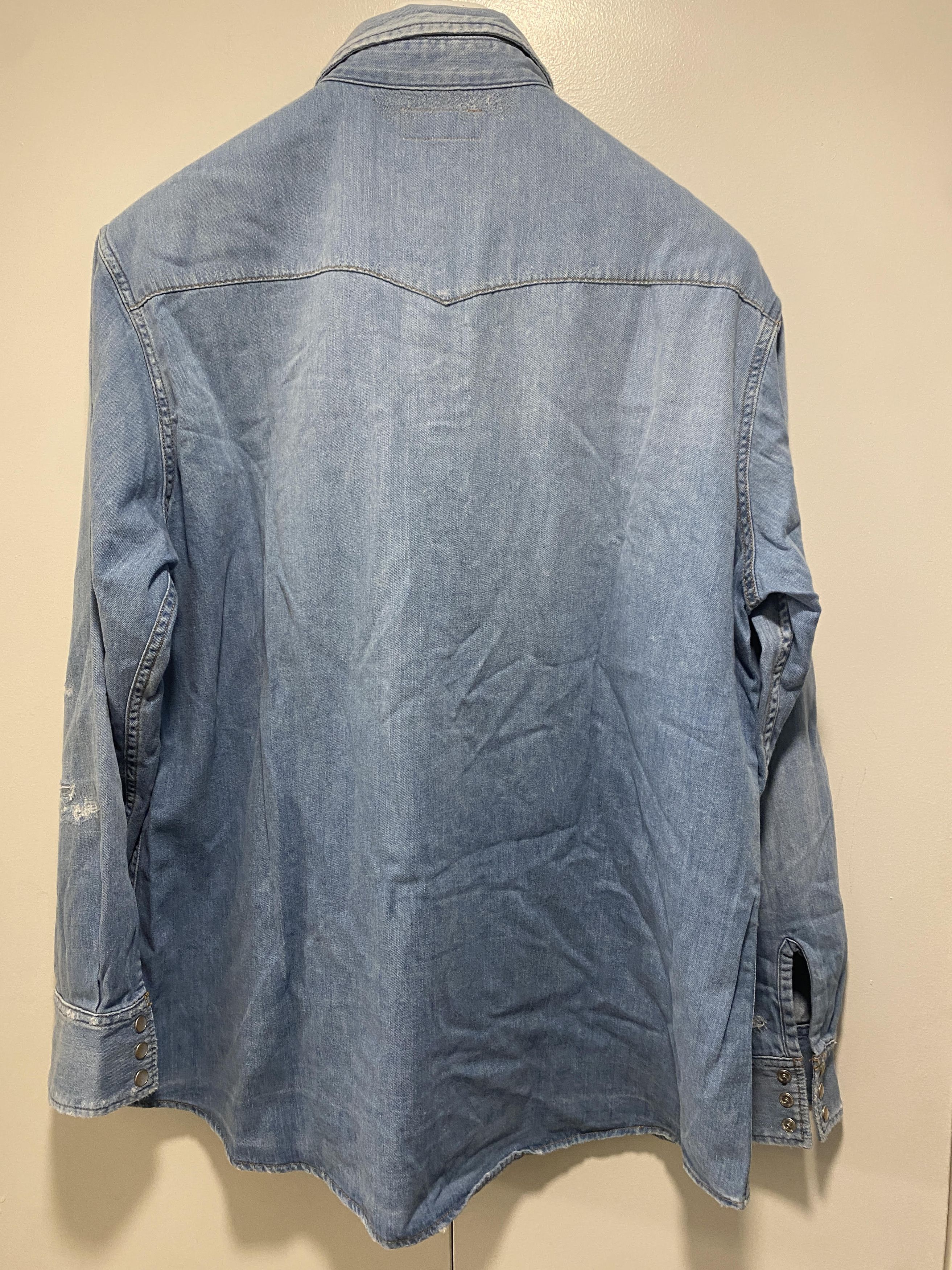 Hedi Slimane × Saint Laurent Paris saint laurent hedi distressed western shirt oversized Size US S / EU 44-46 / 1 - 9 Thumbnail