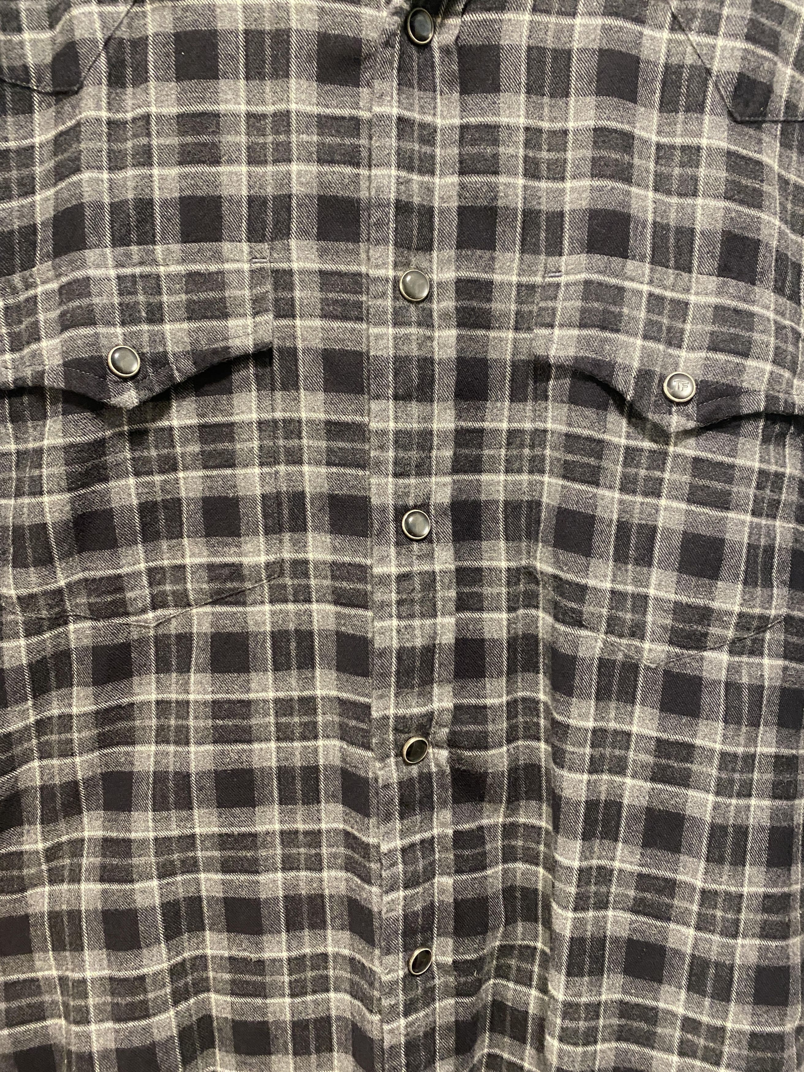 Tom Ford tom ford western plaid checkered shirt button size 42 Size US L / EU 52-54 / 3 - 2 Thumbnail