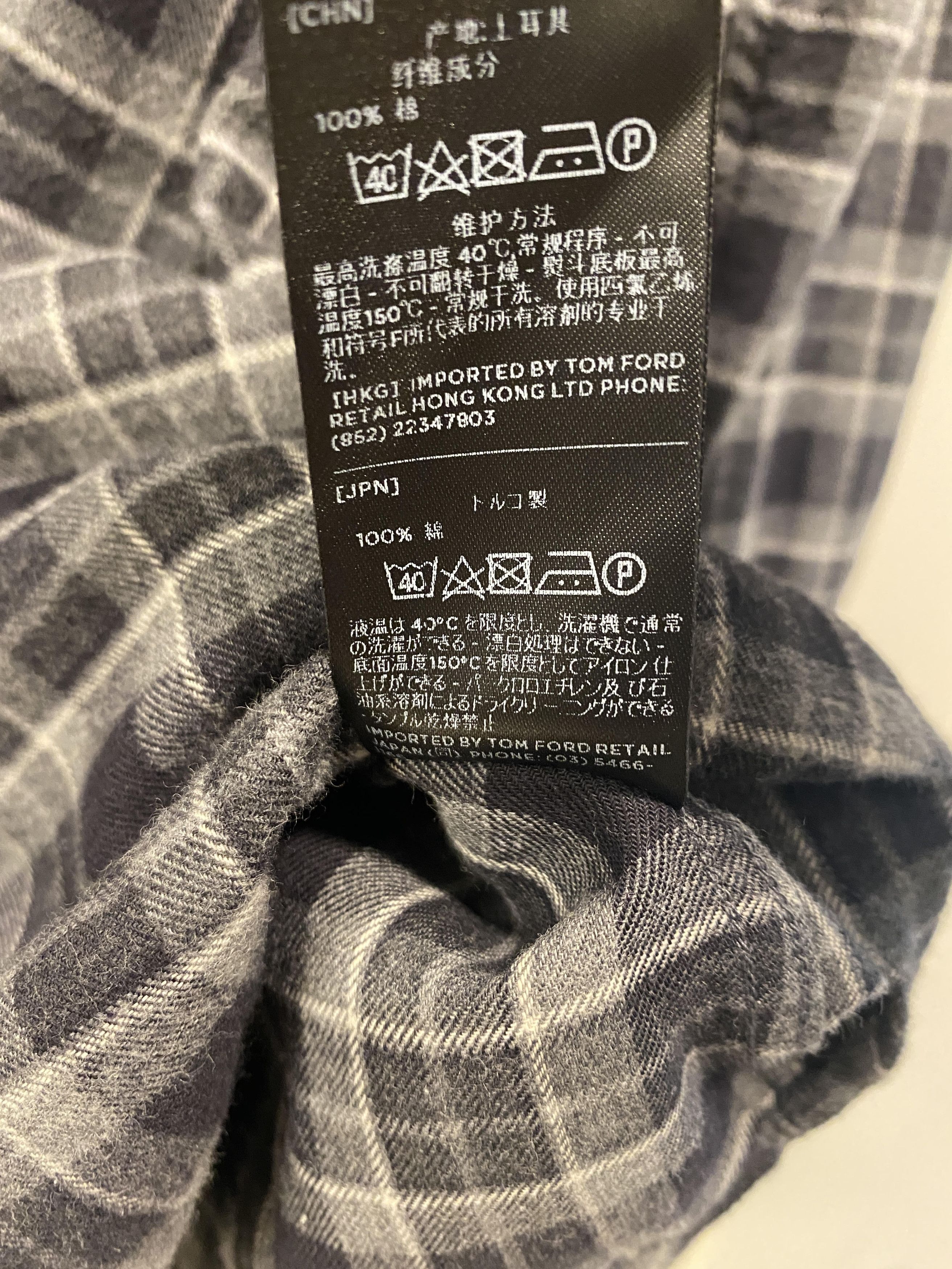 Tom Ford tom ford western plaid checkered shirt button size 42 Size US L / EU 52-54 / 3 - 5 Thumbnail