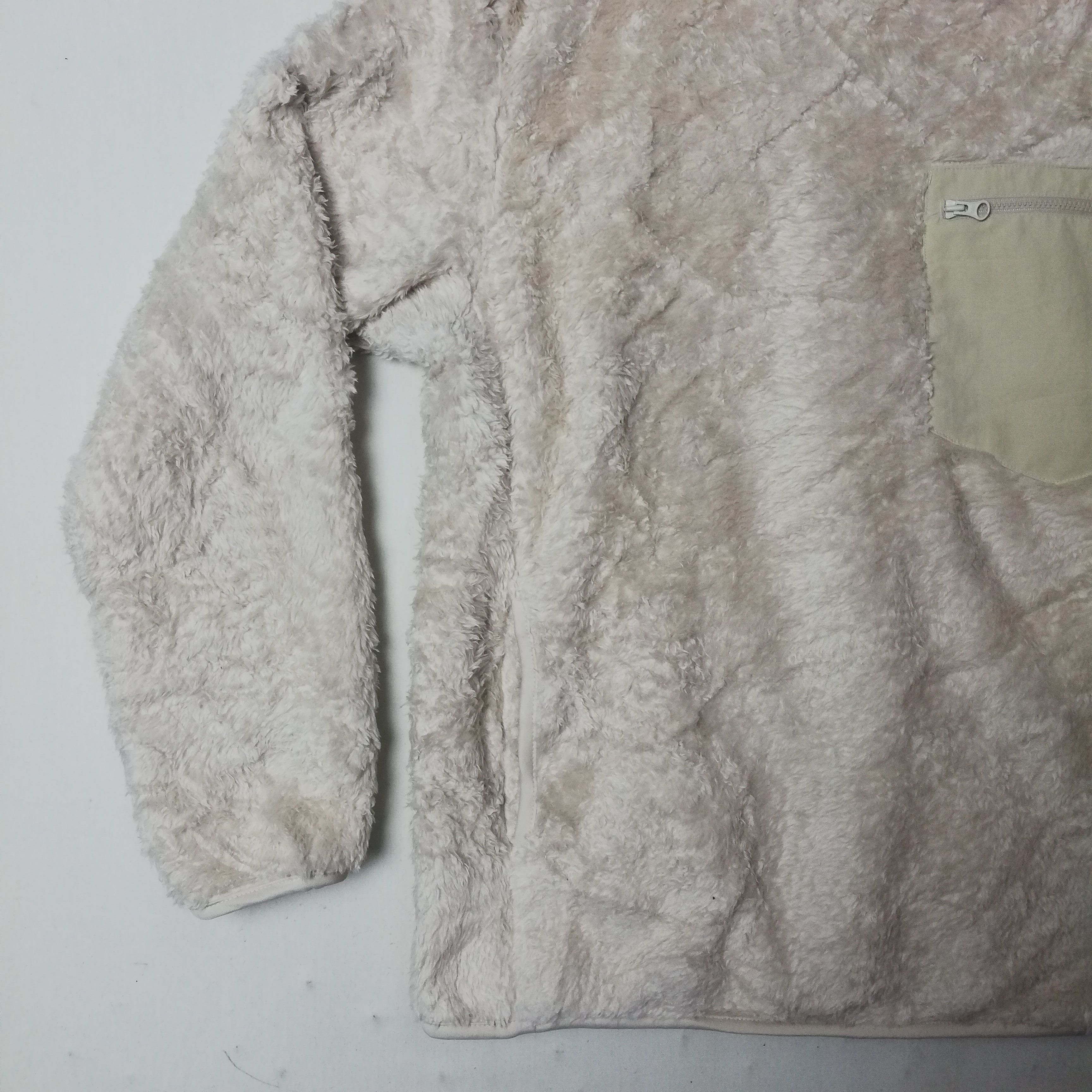 Japanese Brand Vintage Uniqlo Blank Sherpa Fleece Pullover Sweatshirts Size US XL / EU 56 / 4 - 9 Thumbnail