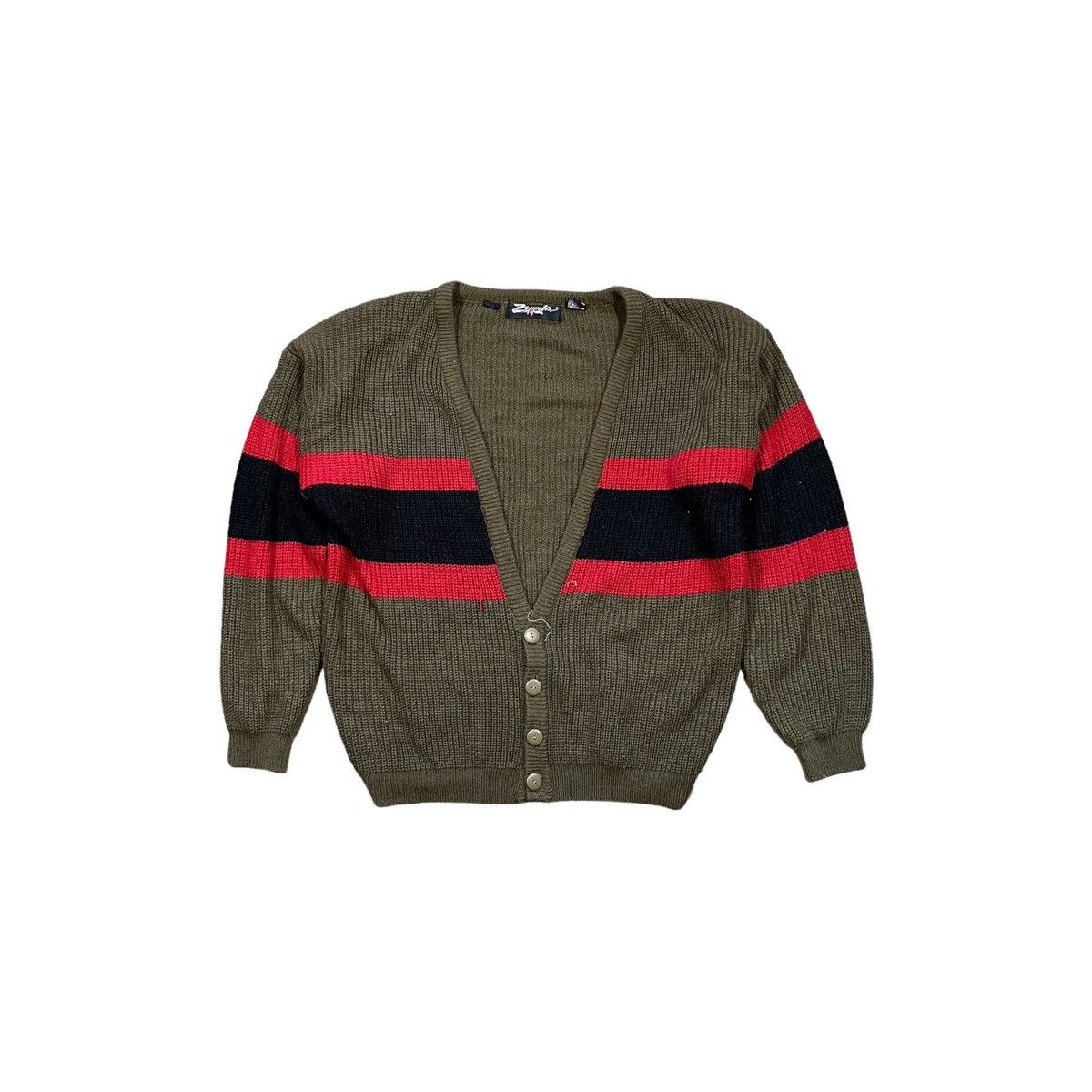 Vintage Vintage Zepellin Striped Cardigan Sweater Size US L / EU 52-54 / 3 - 1 Preview