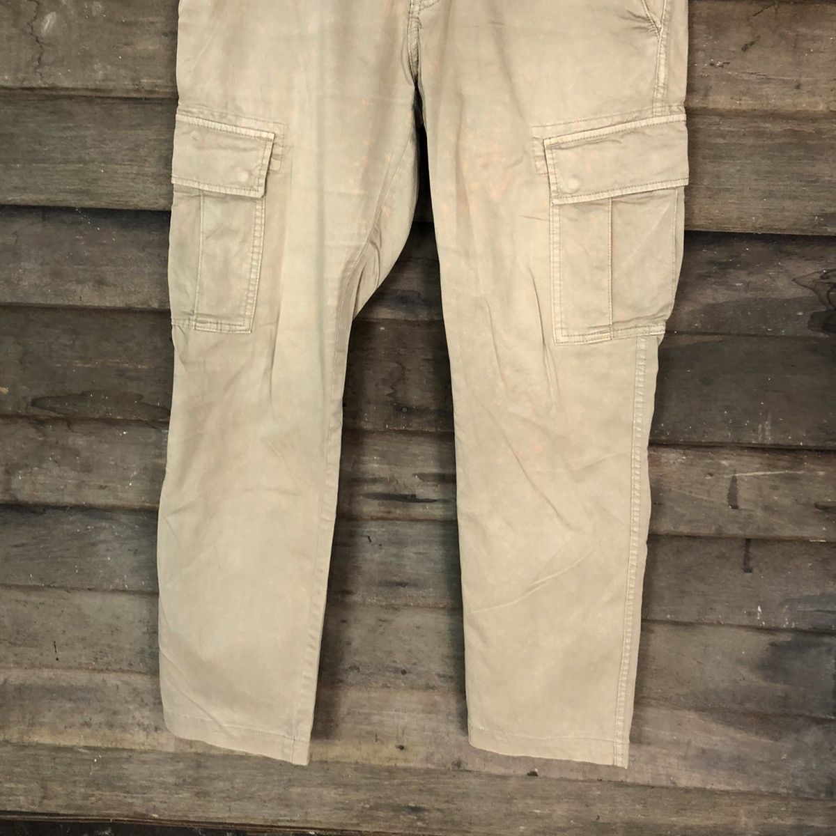 Japanese Brand D Uniqlo Brown multipocket tactical japan Cargo Pants #2371 Size US 33 - 3 Thumbnail