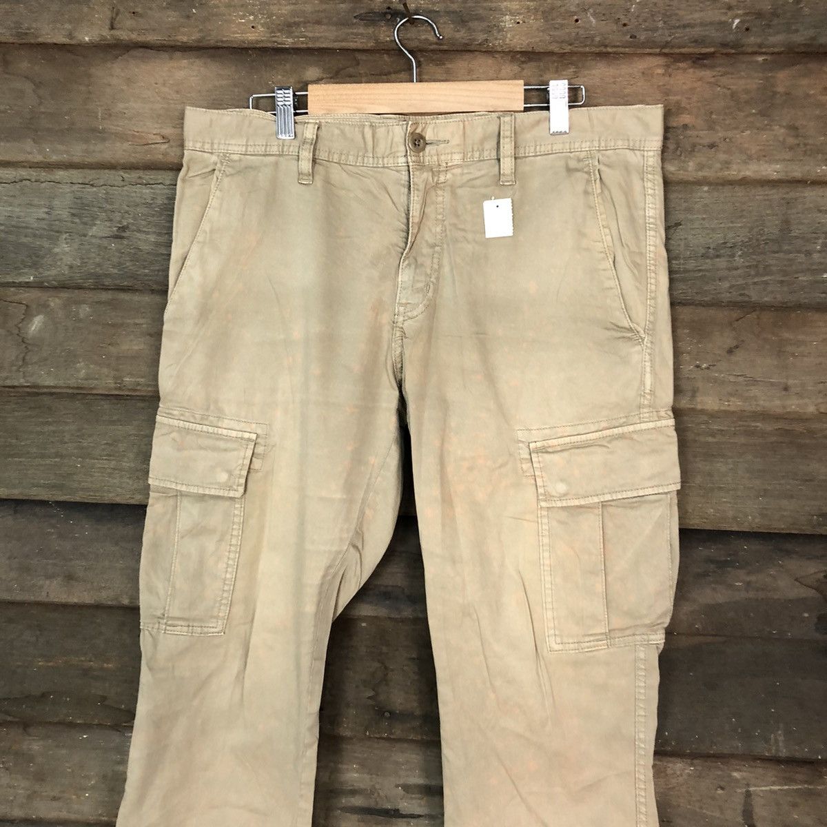 Japanese Brand D Uniqlo Brown multipocket tactical japan Cargo Pants #2371 Size US 33 - 2 Thumbnail