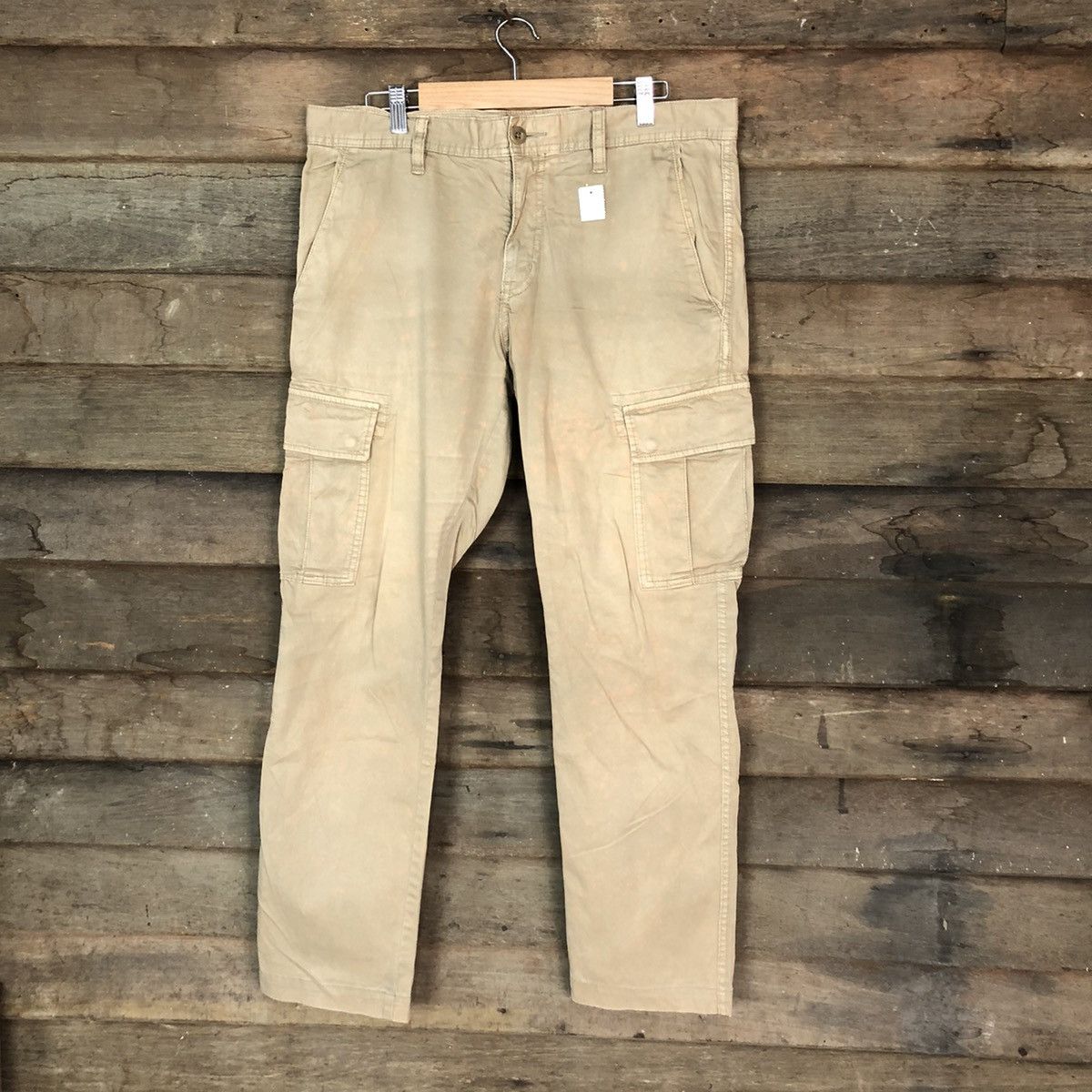 Japanese Brand D Uniqlo Brown multipocket tactical japan Cargo Pants #2371 Size US 33 - 1 Thumbnail