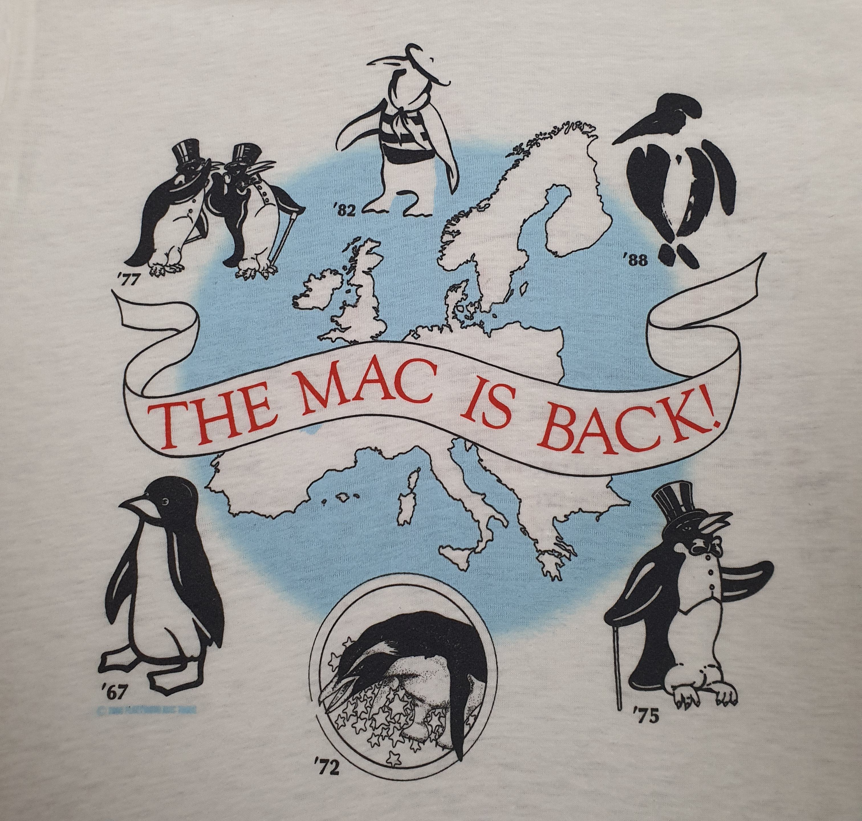 Band Tees 1988 FLEETWOOD MAC Europe Tour Concert T shirt size Large Size US L / EU 52-54 / 3 - 5 Thumbnail
