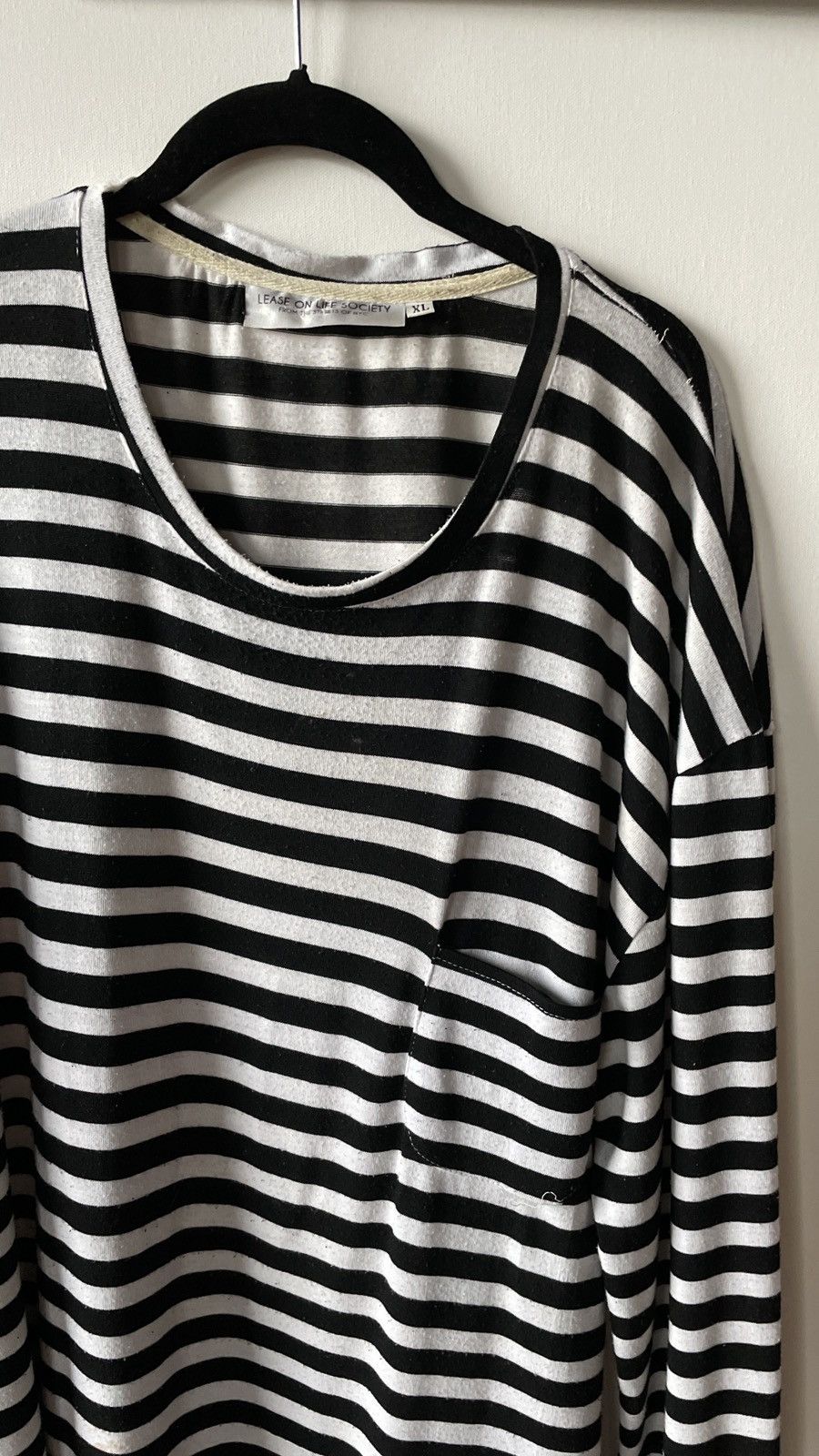 Lease on Life Society Striped long sleeve oversize shirt Size US XL / EU 56 / 4 - 2 Thumbnail