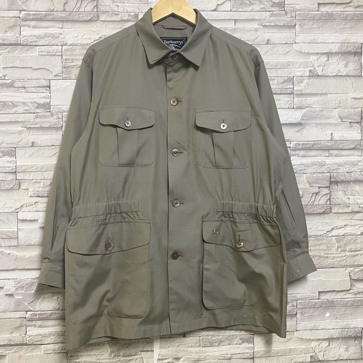 Burberry Prorsum Vintage Burberrys Safari Jacket Size US L / EU 52-54 / 3 - 3 Thumbnail