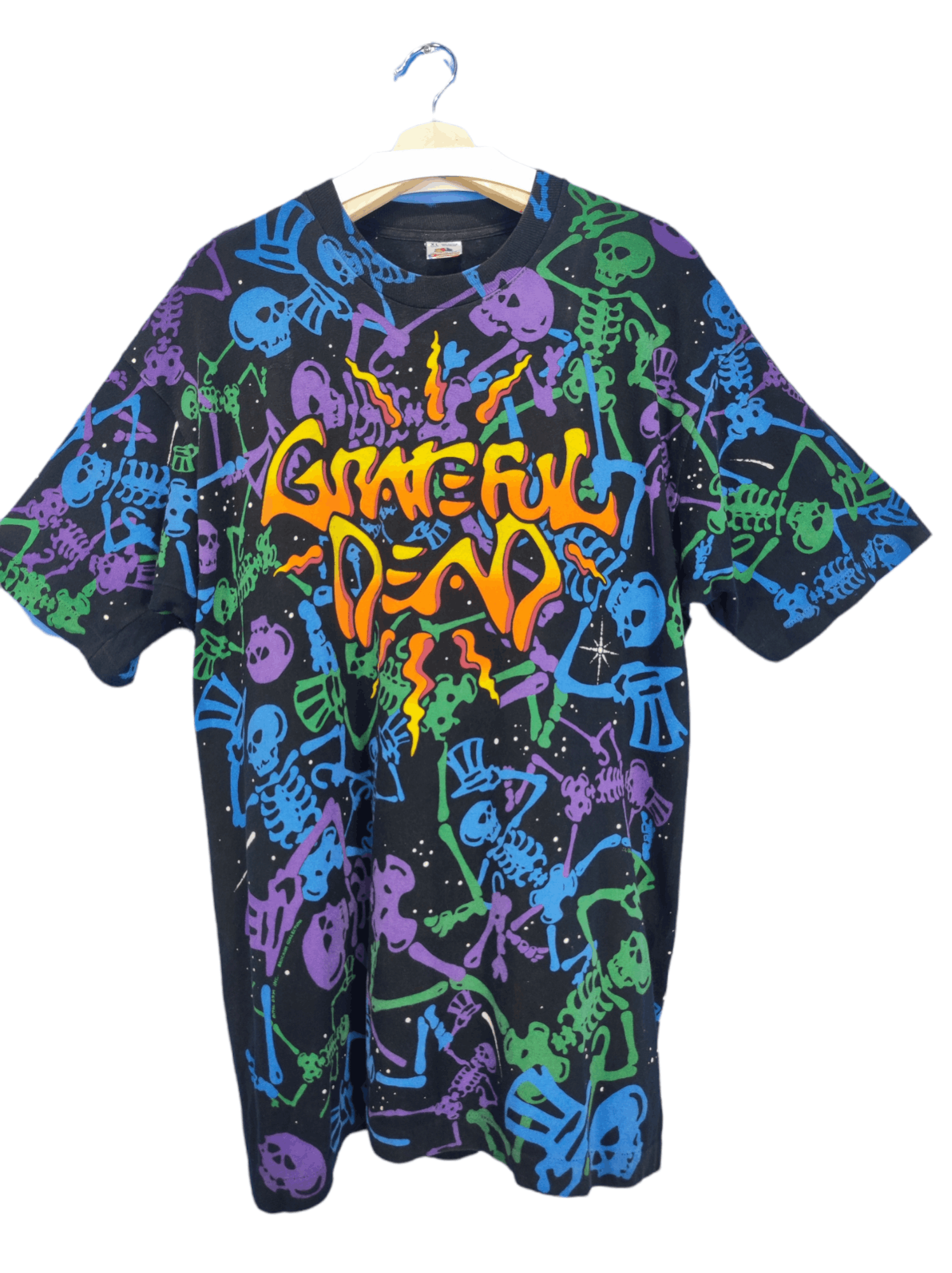Grateful Dead × Vintage Vintage Grateful Dead Dead Space Dancing Skeleton Size US XL / EU 56 / 4 - 1 Thumbnail
