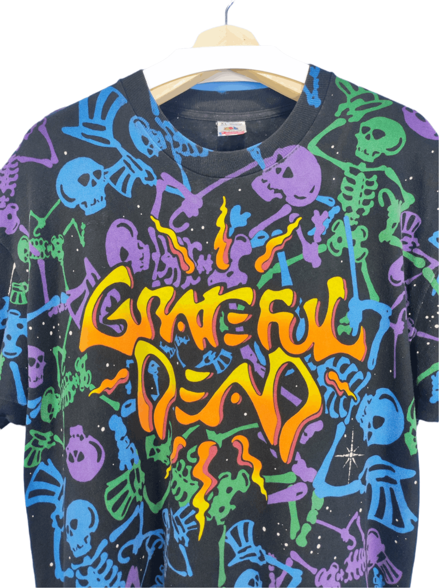 Grateful Dead × Vintage Vintage Grateful Dead Dead Space Dancing Skeleton Size US XL / EU 56 / 4 - 2 Thumbnail