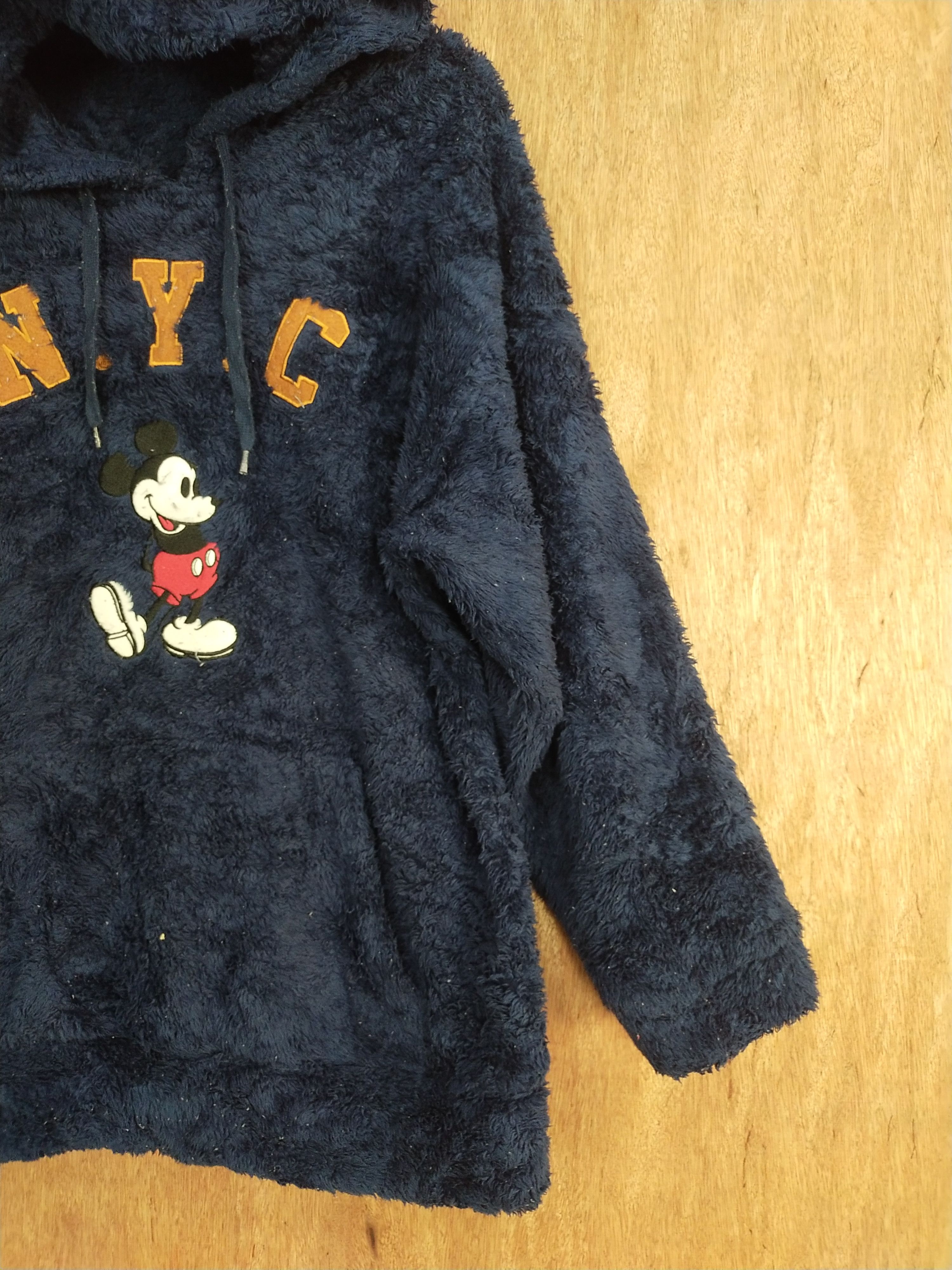 Disney Disney-Mickey Mouse fleece dark blue sweaters #H472 Size US L / EU 52-54 / 3 - 5 Thumbnail