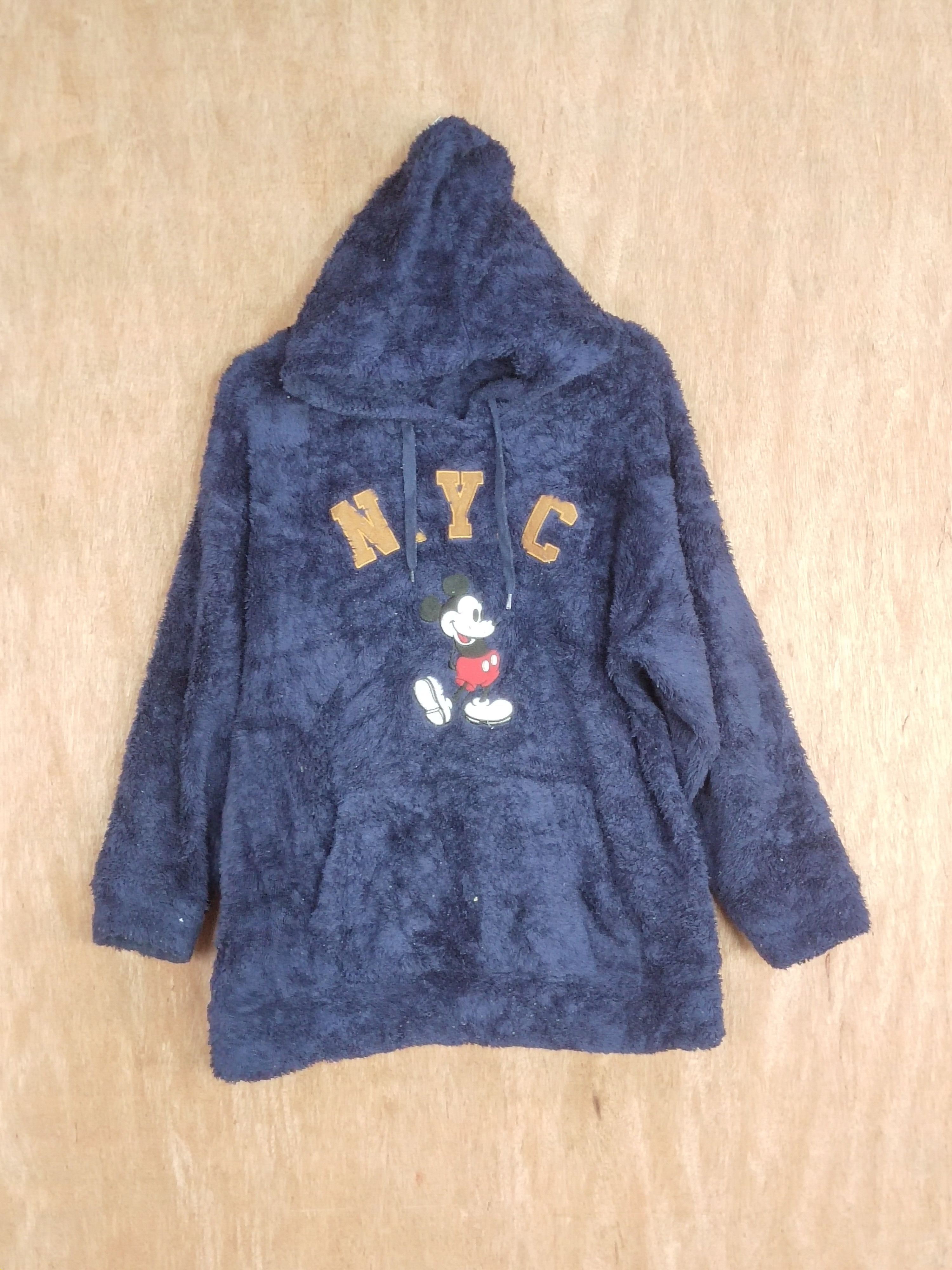 Disney Disney-Mickey Mouse fleece dark blue sweaters #H472 Size US L / EU 52-54 / 3 - 1 Thumbnail