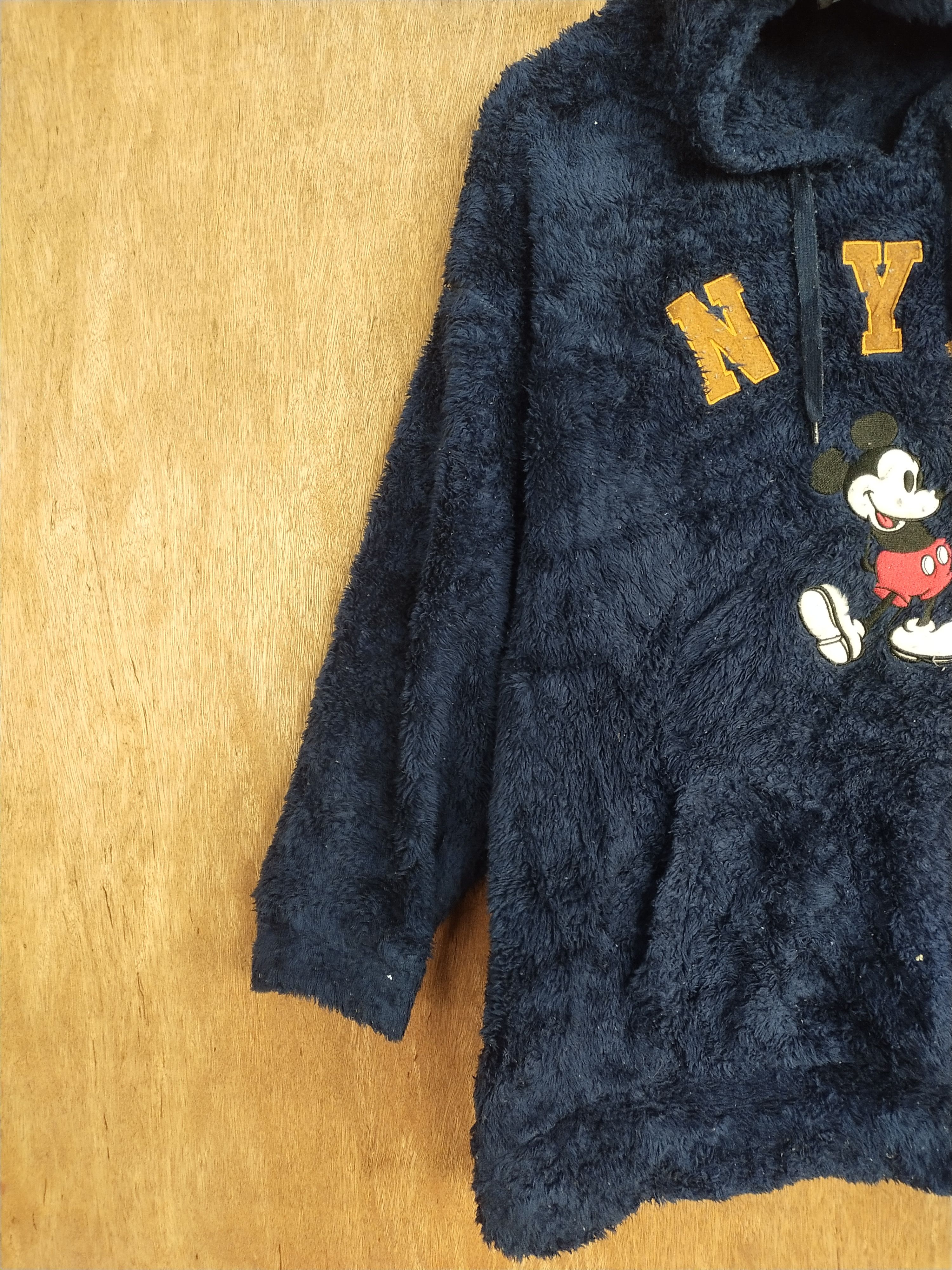 Disney Disney-Mickey Mouse fleece dark blue sweaters #H472 Size US L / EU 52-54 / 3 - 3 Thumbnail