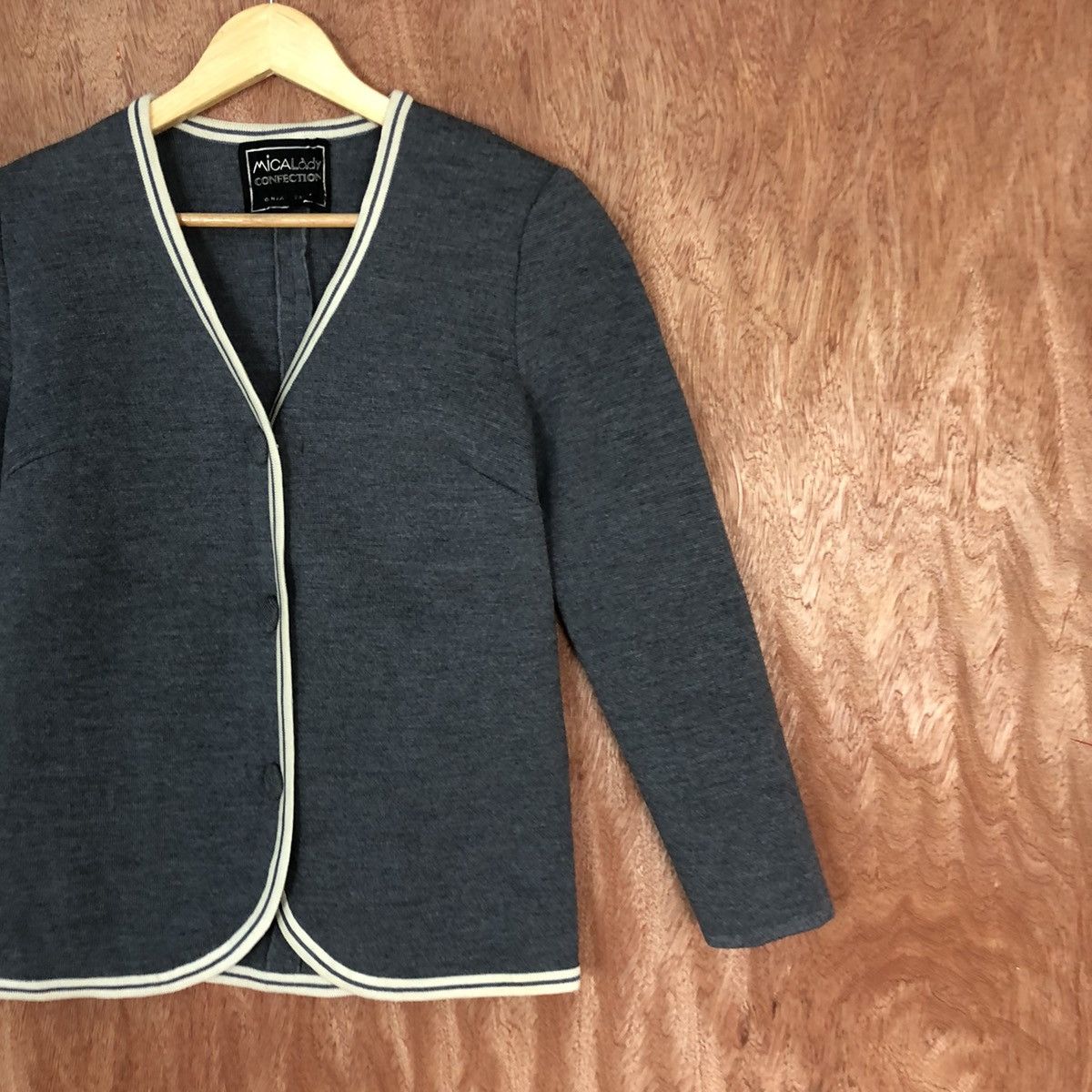 Homespun Knitwear Japan Grey cardigan Knitwear #H424 Size S / US 4 / IT 40 - 5 Thumbnail