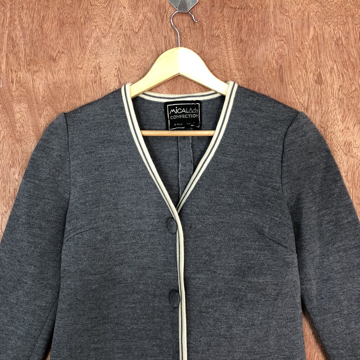 Homespun Knitwear Japan Grey cardigan Knitwear #H424 Size S / US 4 / IT 40 - 9 Thumbnail