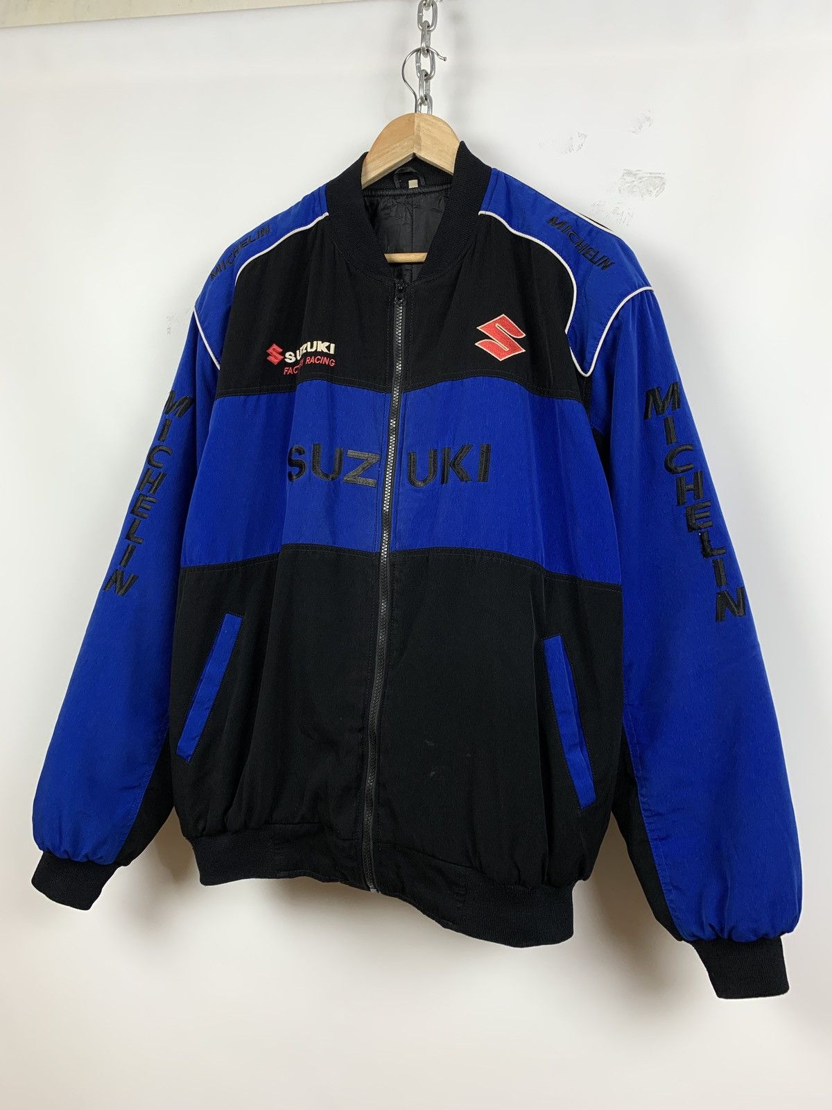 Vintage Vintage Suzuki Michelin Racing Jacket Size US XL / EU 56 / 4 - 4 Thumbnail