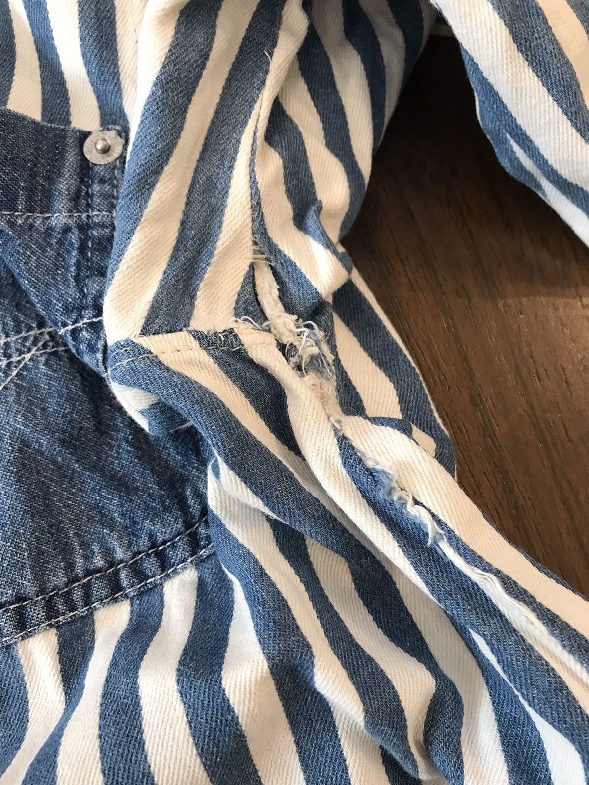 Guess Vintage guess striped denim 80s Size US M / EU 48-50 / 2 - 11 Thumbnail
