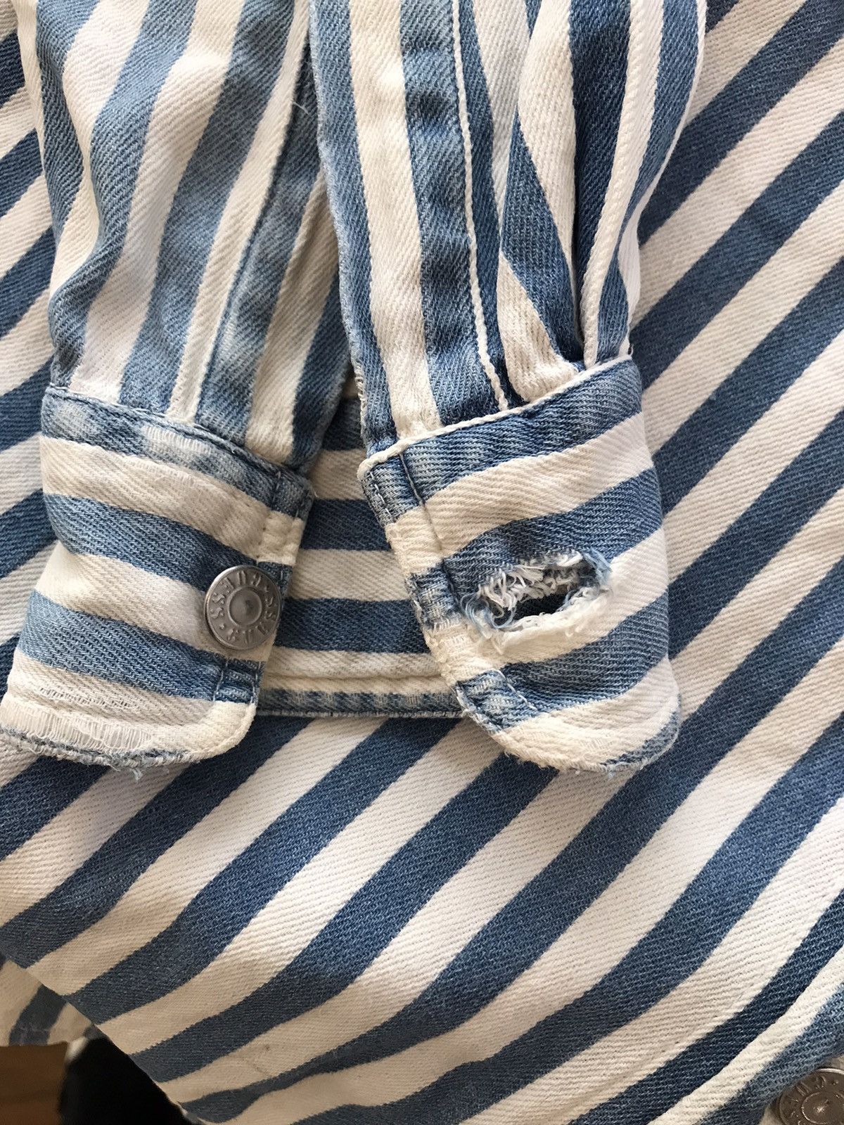Guess Vintage guess striped denim 80s Size US M / EU 48-50 / 2 - 9 Thumbnail