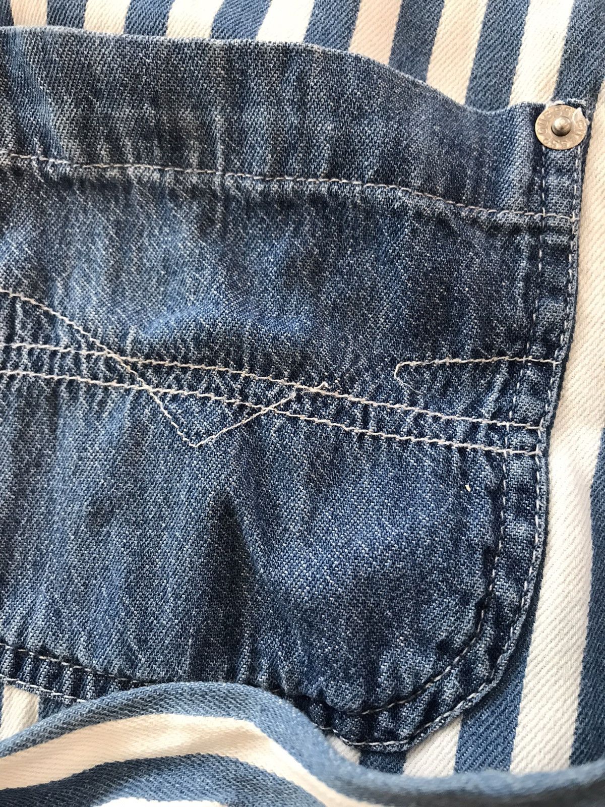 Guess Vintage guess striped denim 80s Size US M / EU 48-50 / 2 - 8 Thumbnail