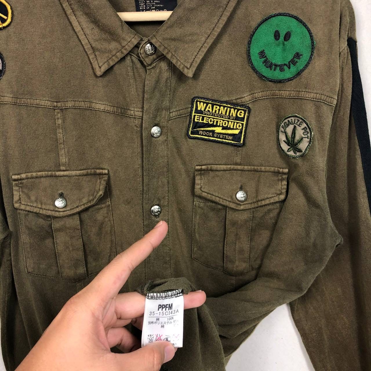 PPFM PPFM Military Style Patchwork Shirt Jacket Multipocket Size US L / EU 52-54 / 3 - 7 Thumbnail