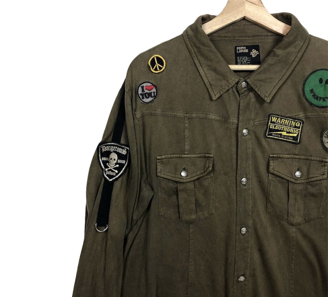 PPFM PPFM Military Style Patchwork Shirt Jacket Multipocket Size US L / EU 52-54 / 3 - 4 Thumbnail