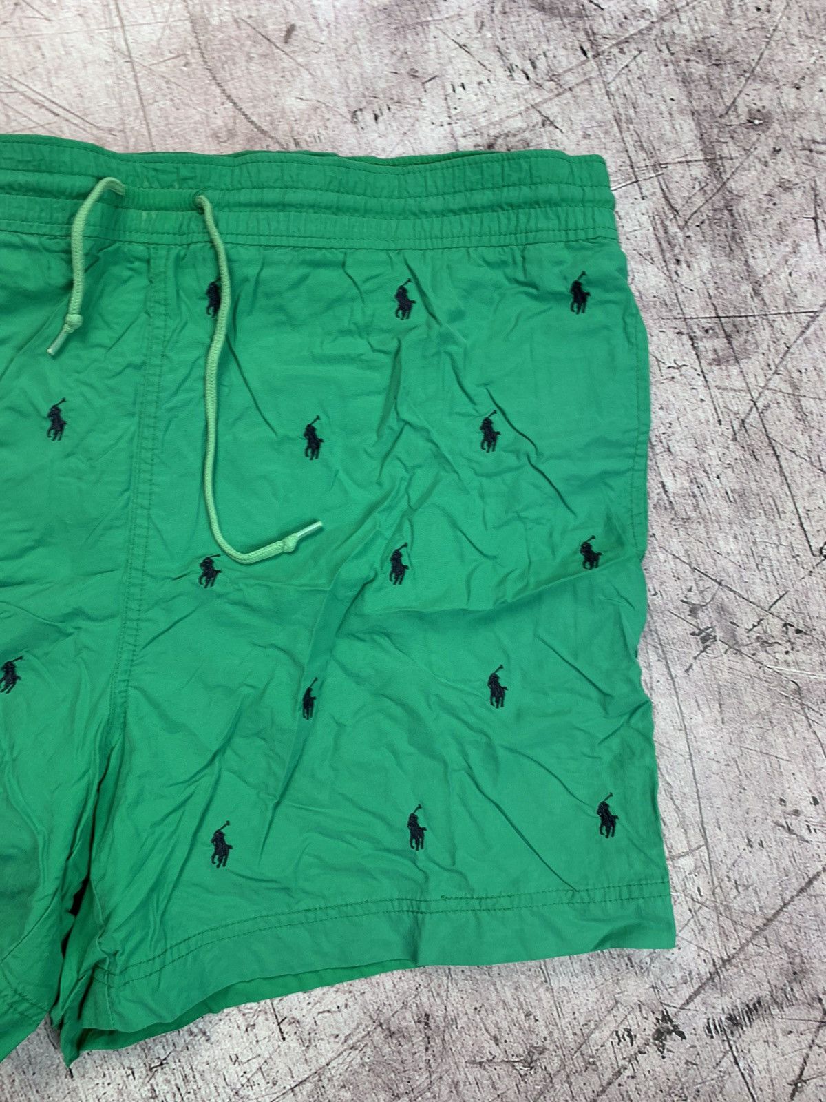 Polo Ralph Lauren × Ralph Lauren × Vintage Polo Ralph Lauren Green Monogram Shorts Size US 34 / EU 50 - 4 Thumbnail