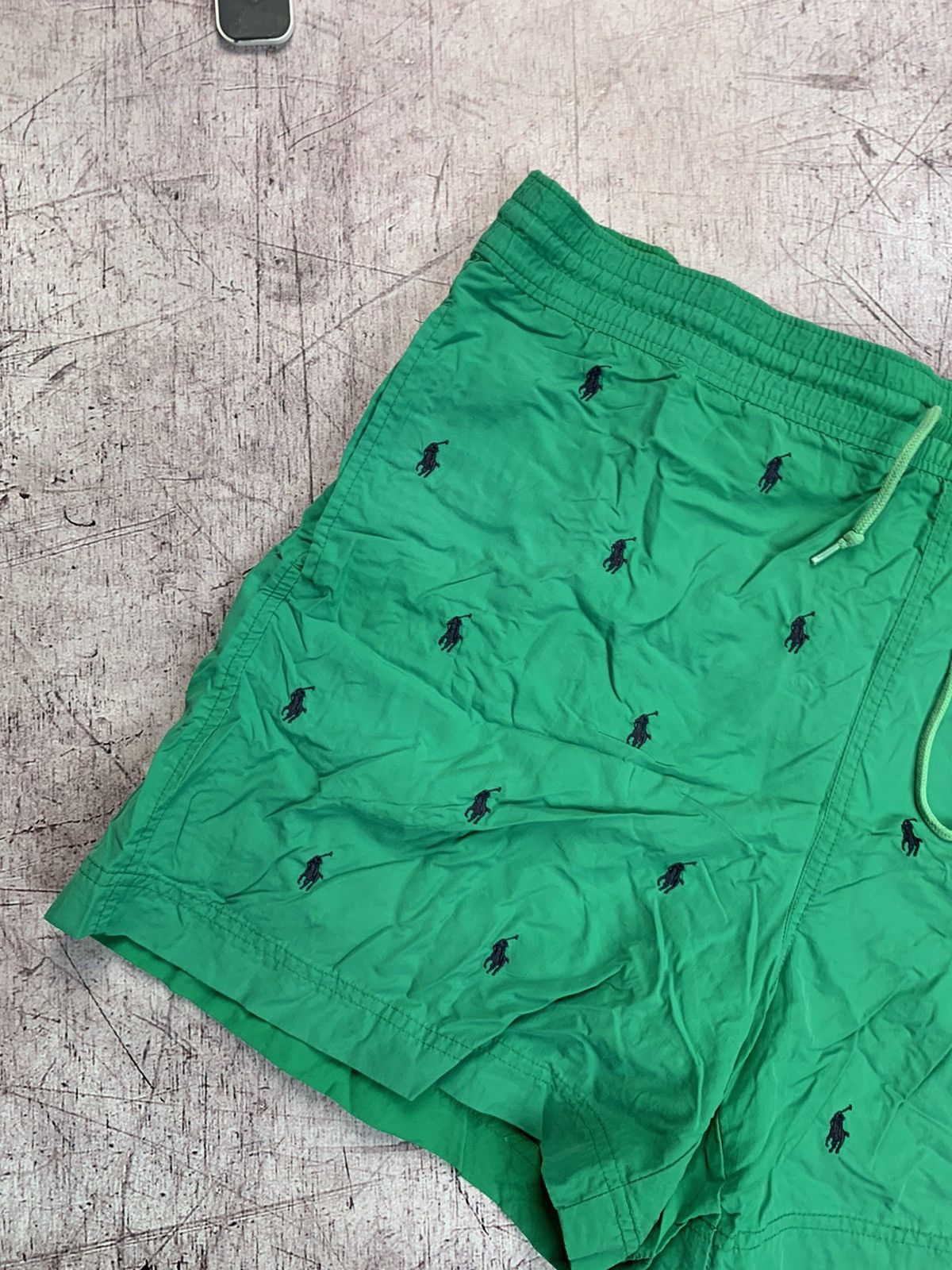 Polo Ralph Lauren × Ralph Lauren × Vintage Polo Ralph Lauren Green Monogram Shorts Size US 34 / EU 50 - 3 Thumbnail