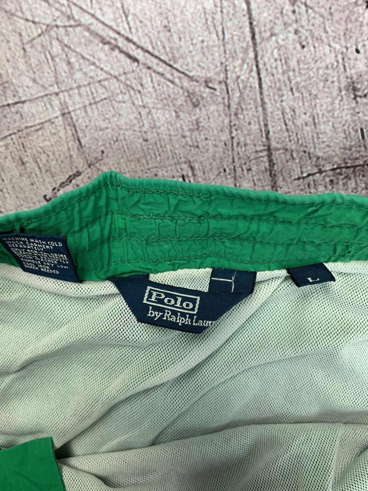 Polo Ralph Lauren × Ralph Lauren × Vintage Polo Ralph Lauren Green Monogram Shorts Size US 34 / EU 50 - 6 Thumbnail