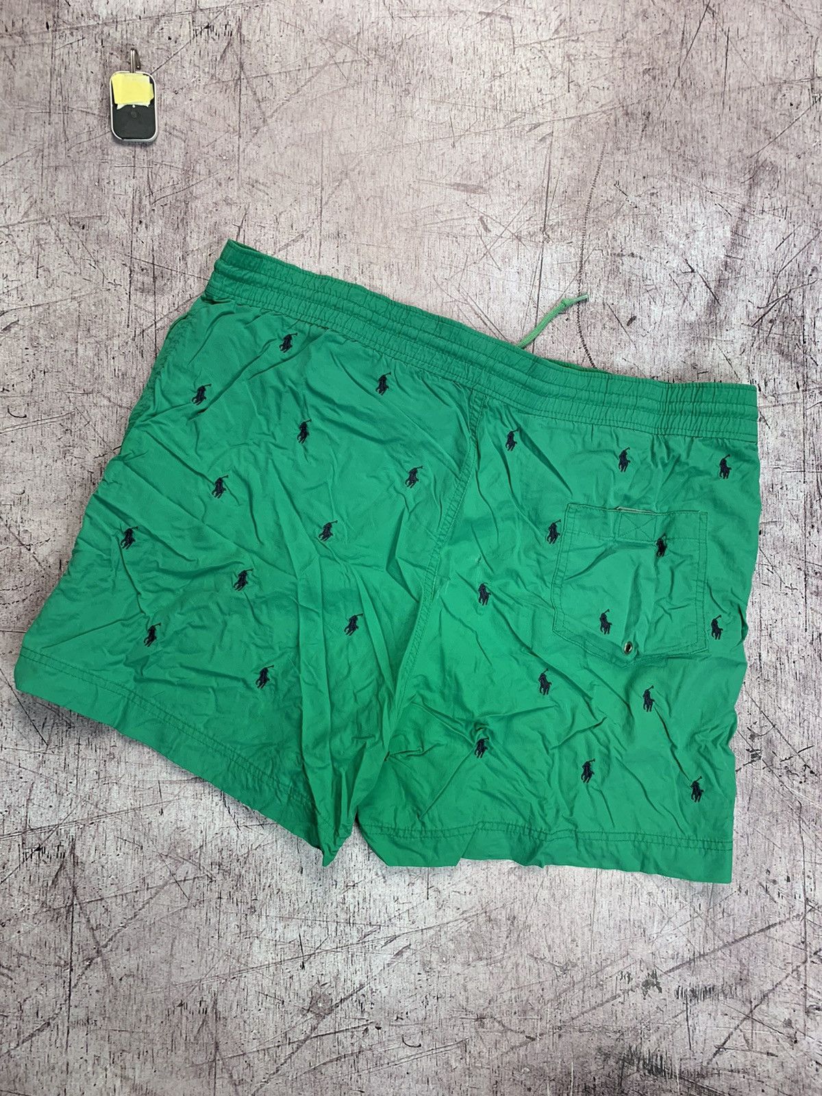 Polo Ralph Lauren × Ralph Lauren × Vintage Polo Ralph Lauren Green Monogram Shorts Size US 34 / EU 50 - 2 Thumbnail