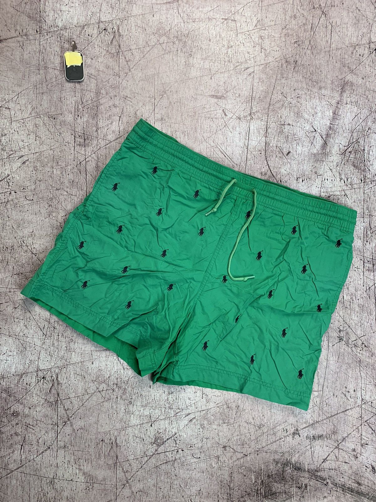 Polo Ralph Lauren × Ralph Lauren × Vintage Polo Ralph Lauren Green Monogram Shorts Size US 34 / EU 50 - 1 Thumbnail