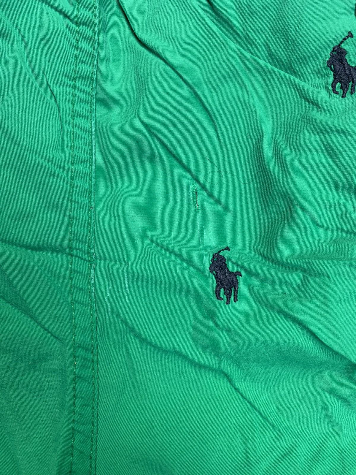 Polo Ralph Lauren × Ralph Lauren × Vintage Polo Ralph Lauren Green Monogram Shorts Size US 34 / EU 50 - 5 Thumbnail