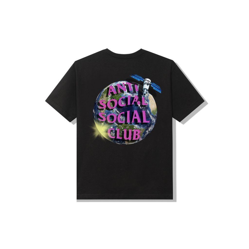 Anti Social Social Club DS ASSC satellite Worldwide Black Tee BAPE KITH FTP FOG CDG Size US XXL / EU 58 / 5 - 6 Thumbnail