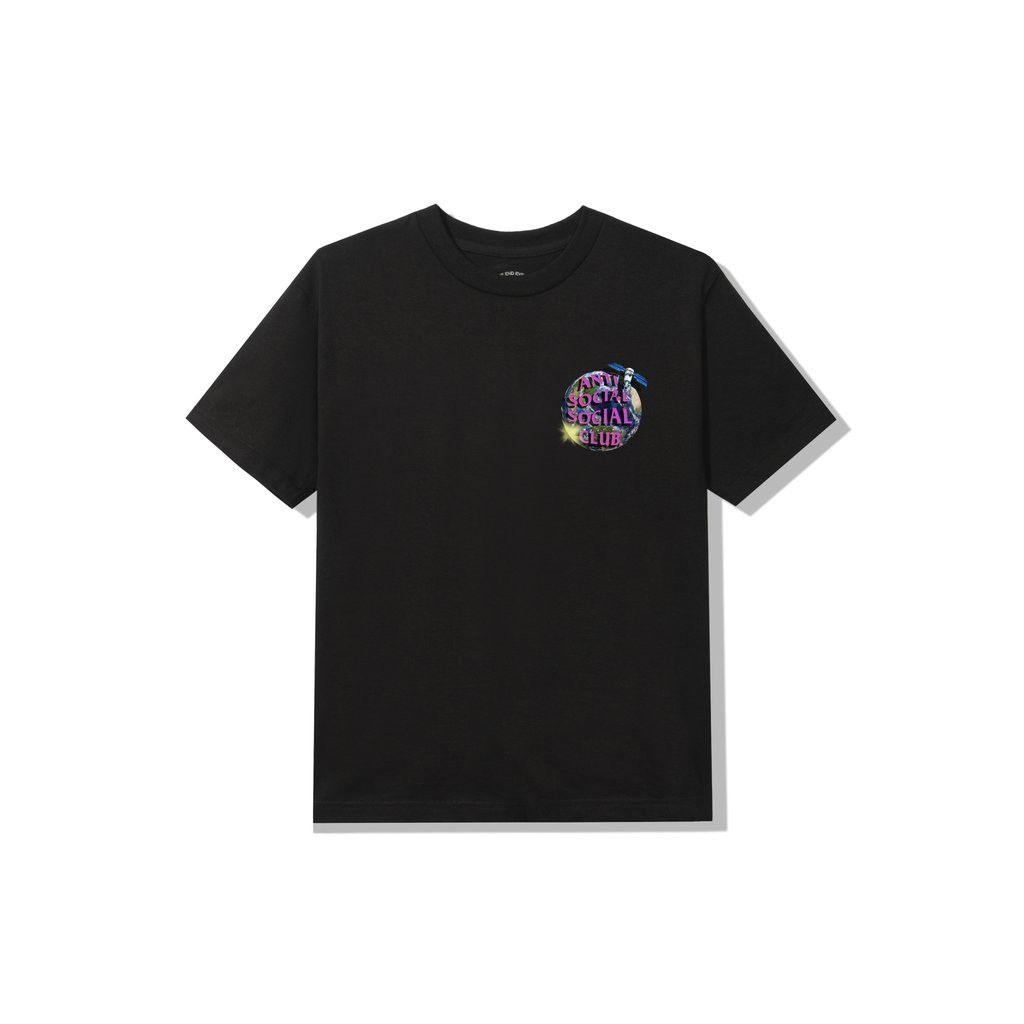 Anti Social Social Club DS ASSC satellite Worldwide Black Tee BAPE KITH FTP FOG CDG Size US XXL / EU 58 / 5 - 4 Thumbnail