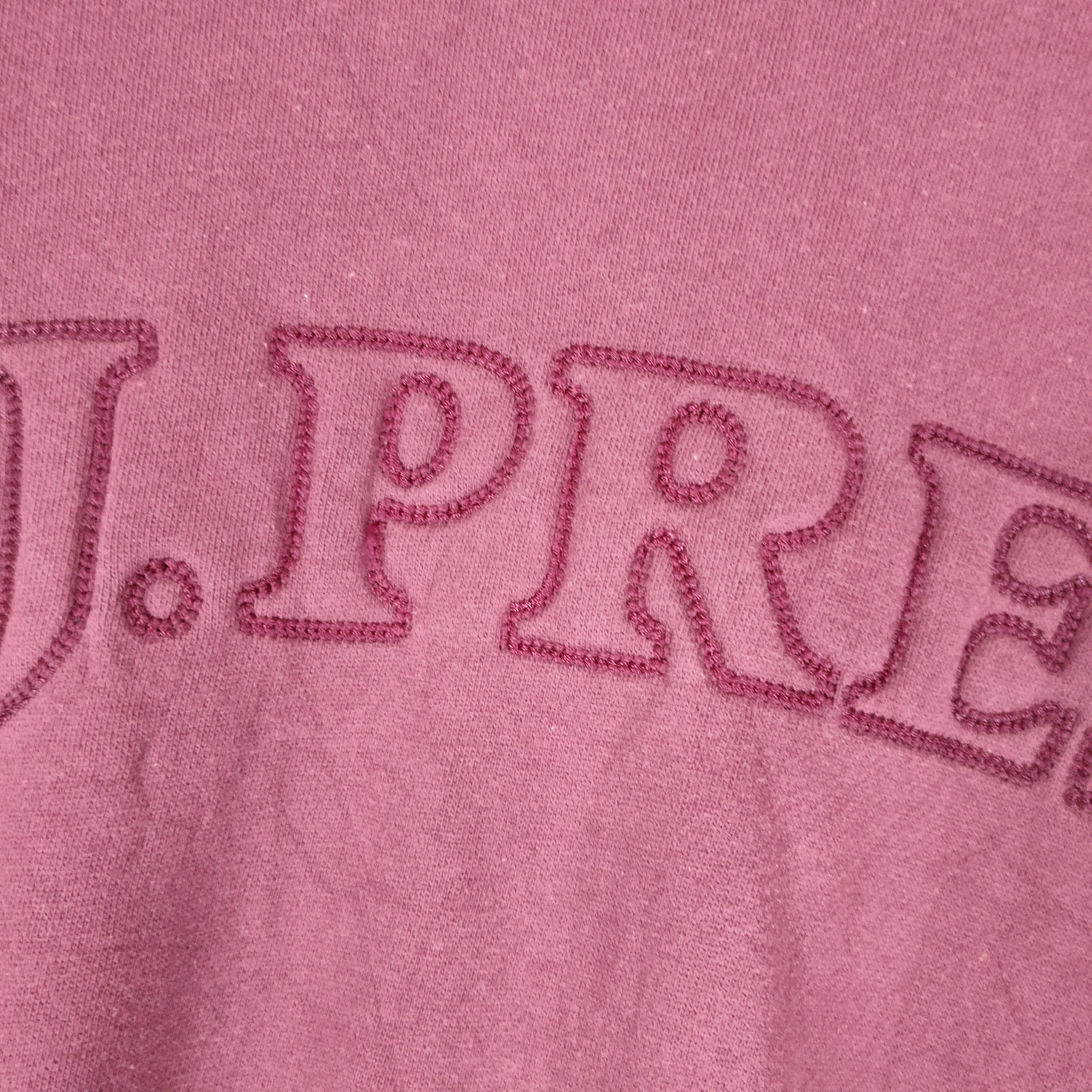 J. Press × Japanese Brand J. PRESS Embroidery Big Logo Spellout Pullover Sweatshirt Size US M / EU 48-50 / 2 - 2 Thumbnail