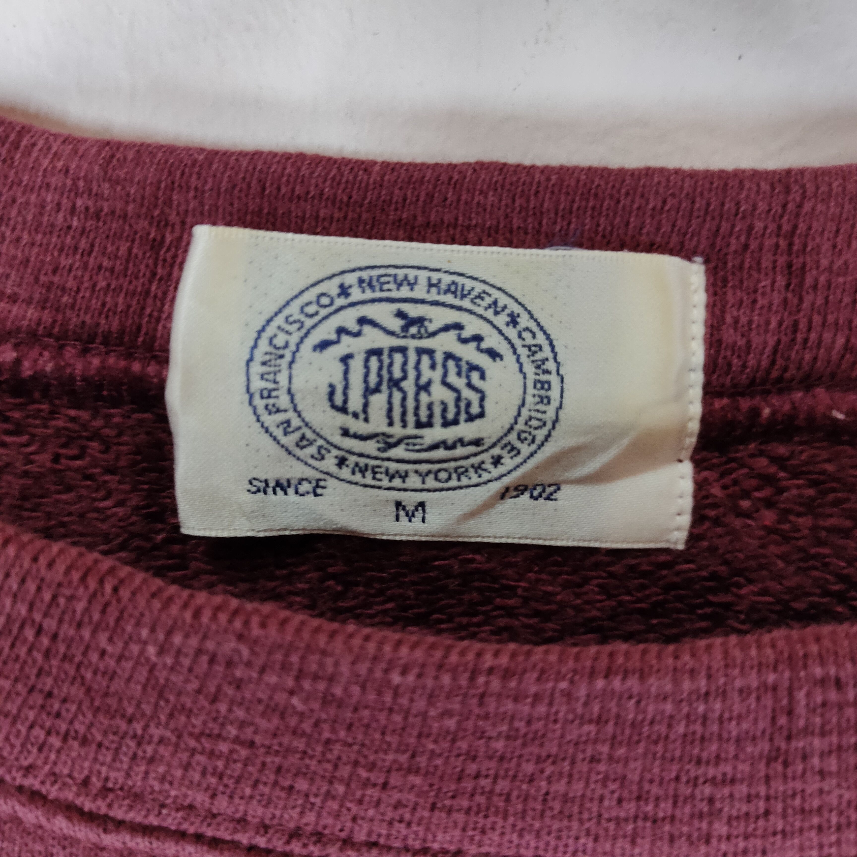 J. Press × Japanese Brand J. PRESS Embroidery Big Logo Spellout Pullover Sweatshirt Size US M / EU 48-50 / 2 - 3 Thumbnail