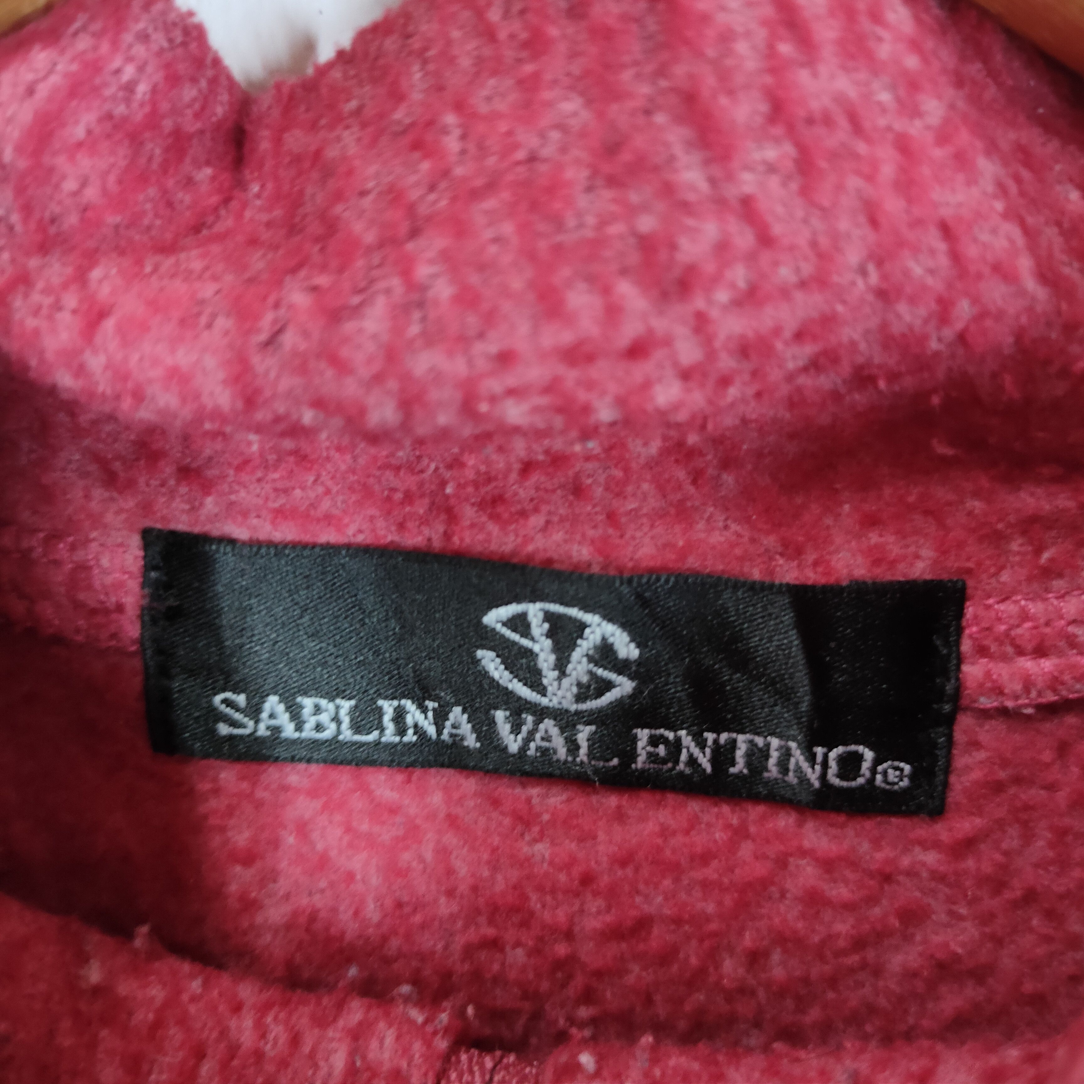 Vintage SABLINA VALENTINO Embroidery Spellout Neck Zipper Sweater Size US M / EU 48-50 / 2 - 5 Thumbnail