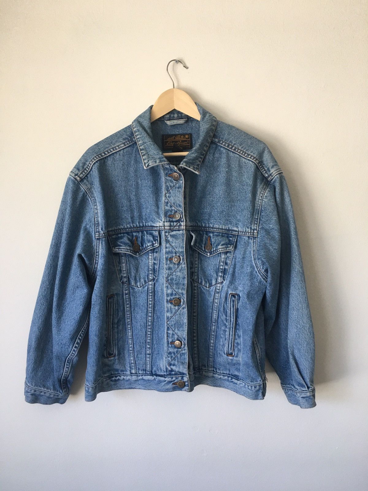 90s Boxy Dad Jean Jacket 80s Vtg normcore