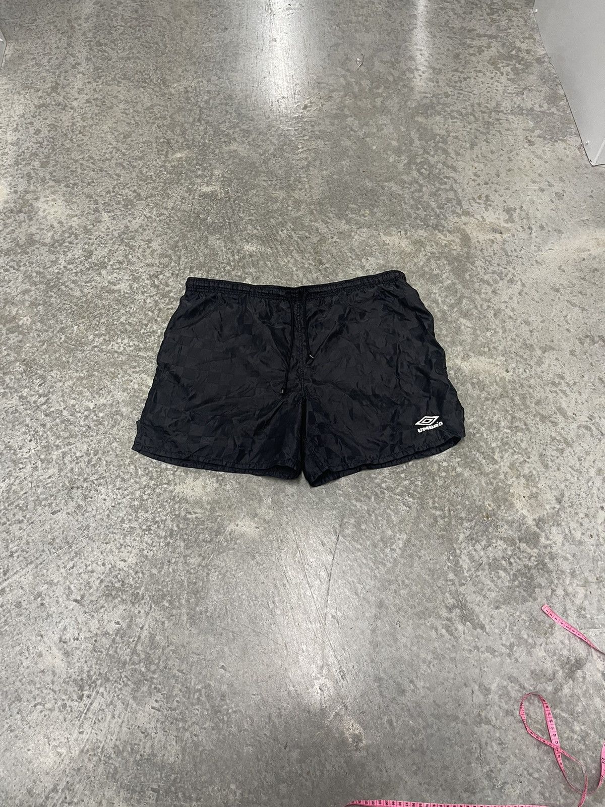 Short Vintage Umbro Taille S, Bleu, Polyester, Années 90, Occasion Très Bon état