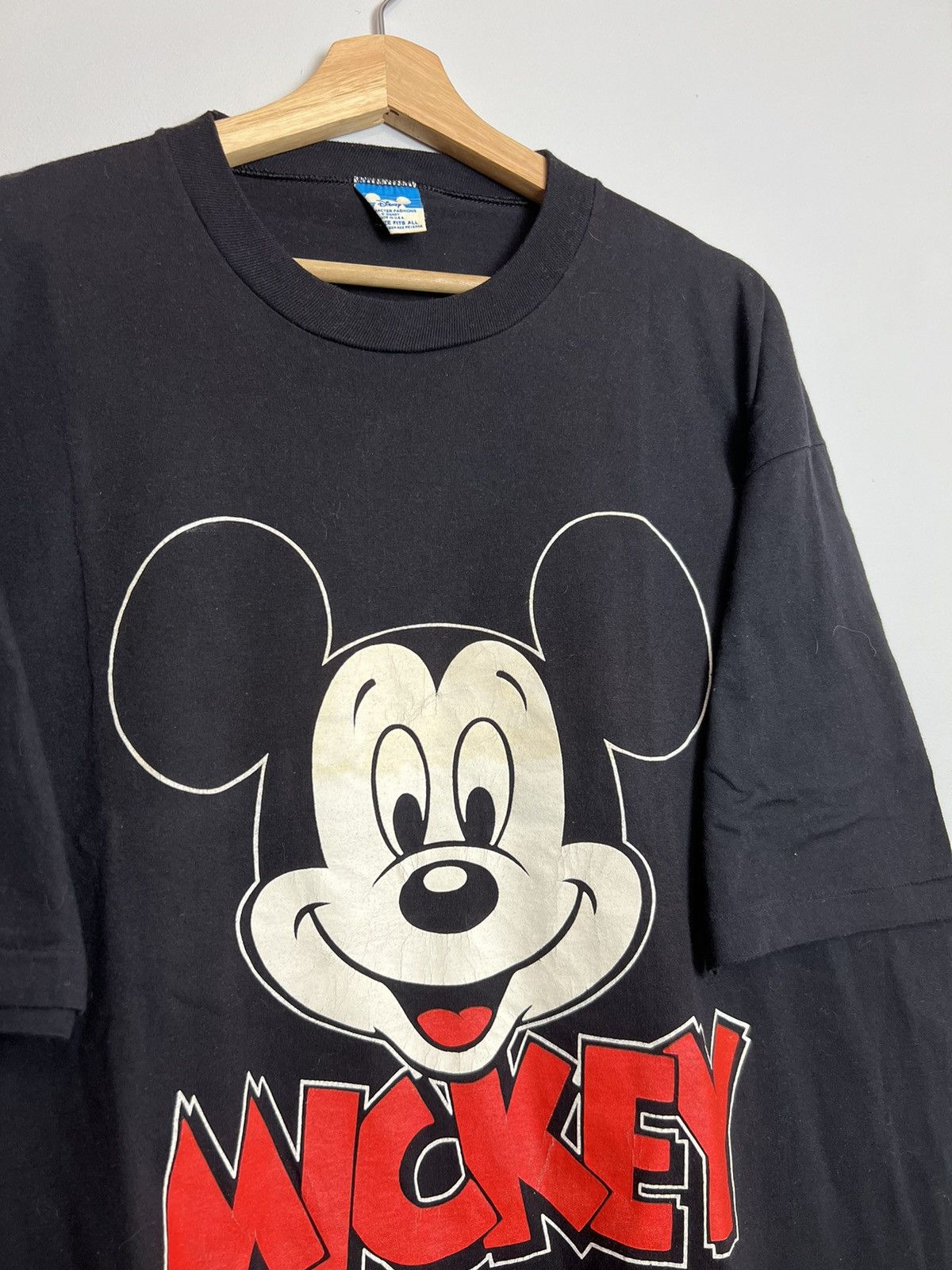 Disney Rare Vintage 80s Mickey Mouse Big Face Hype T-shirt Size US XL / EU 56 / 4 - 2 Thumbnail