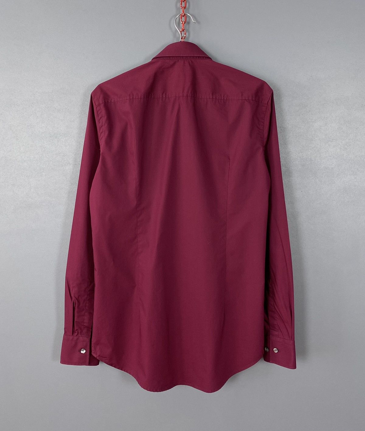 Hugo Boss Hugo Boss Buttons Up Shirt Mens 38/15 Slim Fit Purple Luxury Size US M / EU 48-50 / 2 - 5 Thumbnail
