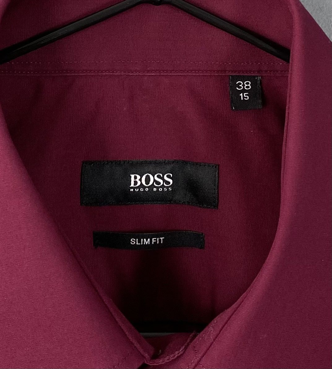 Hugo Boss Hugo Boss Buttons Up Shirt Mens 38/15 Slim Fit Purple Luxury Size US M / EU 48-50 / 2 - 3 Thumbnail