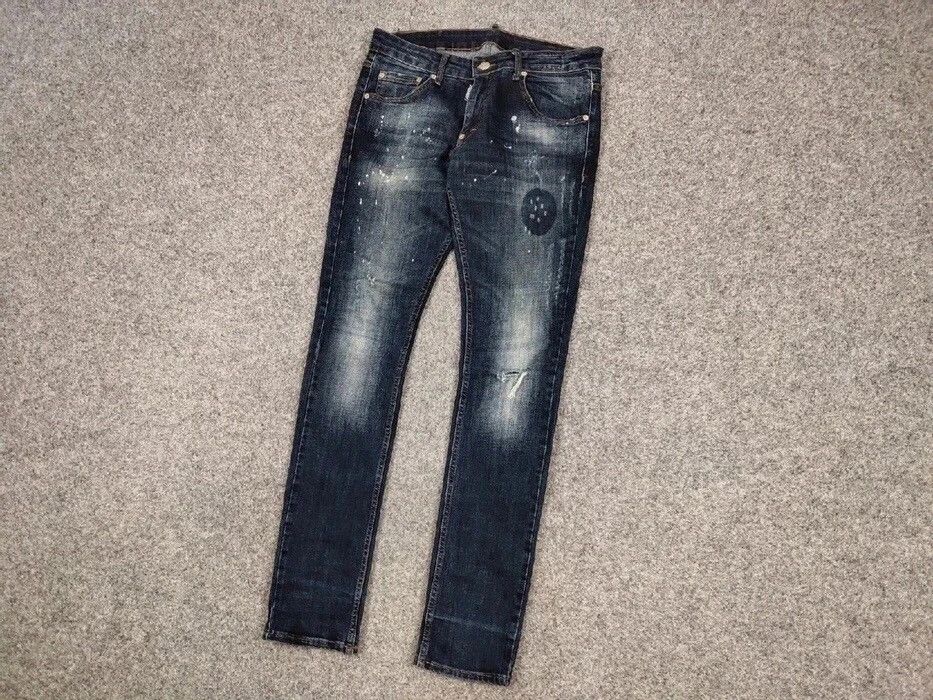 Dsquared2 Authentic Dsquared2 Slim Fit Jeans Distressed Blue Denim Size US 31 - 2 Thumbnail