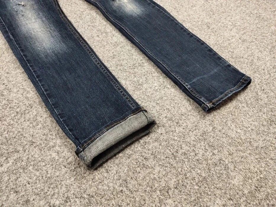 Dsquared2 Authentic Dsquared2 Slim Fit Jeans Distressed Blue Denim Size US 31 - 4 Thumbnail
