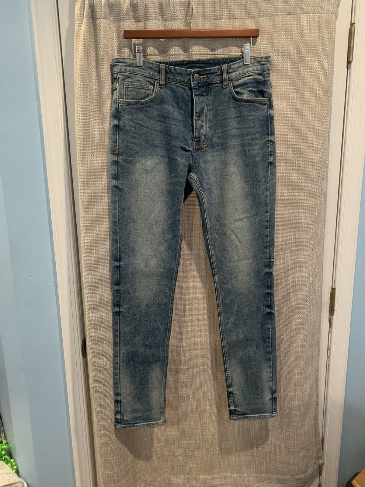 Ksubi Chitch Pure Dynamite Stonewashed Skinny Fit Blue Denim