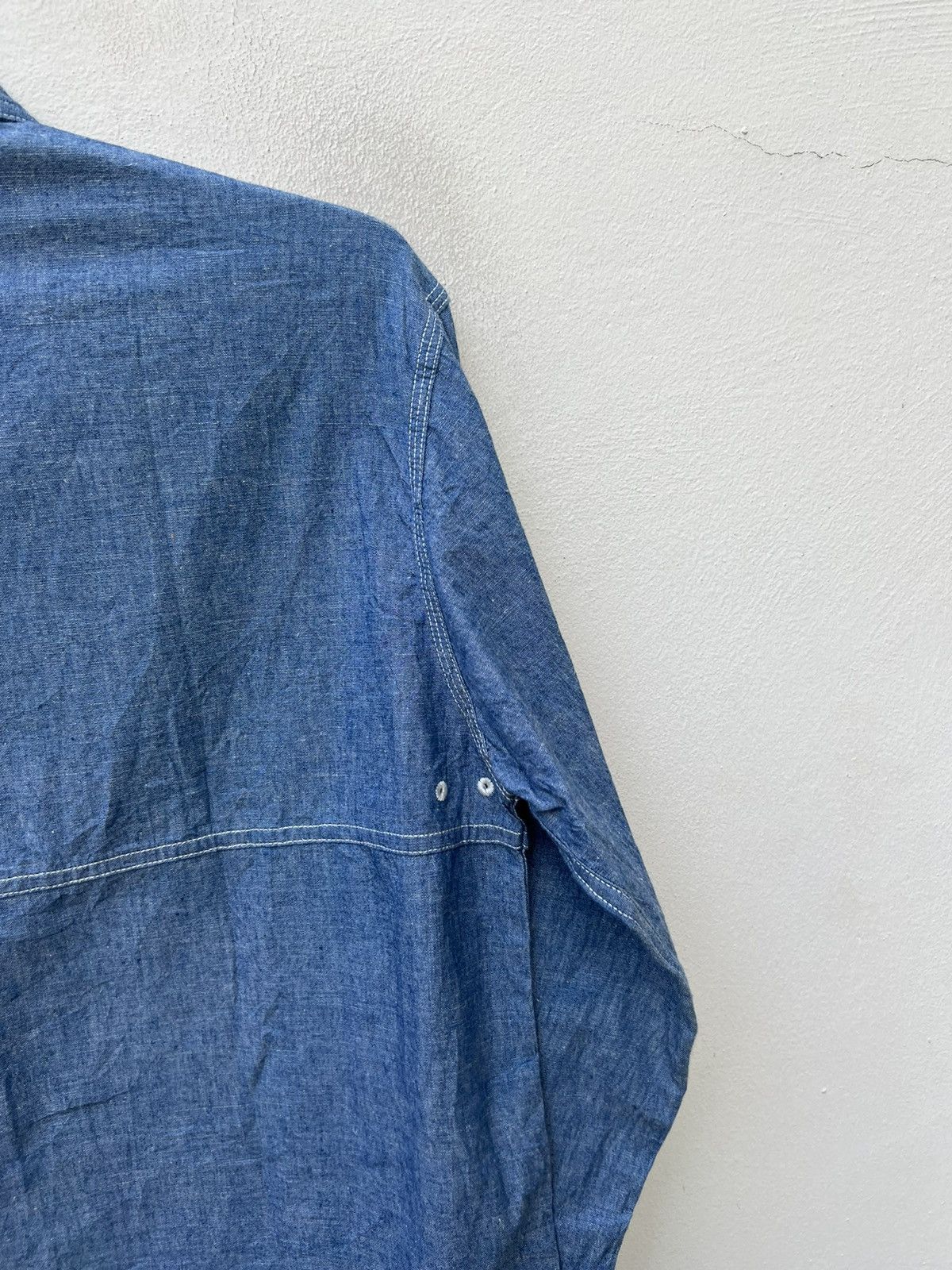Levi's Vintage 1998 Levi’s Chambray Work Shirt Size US M / EU 48-50 / 2 - 16 Thumbnail
