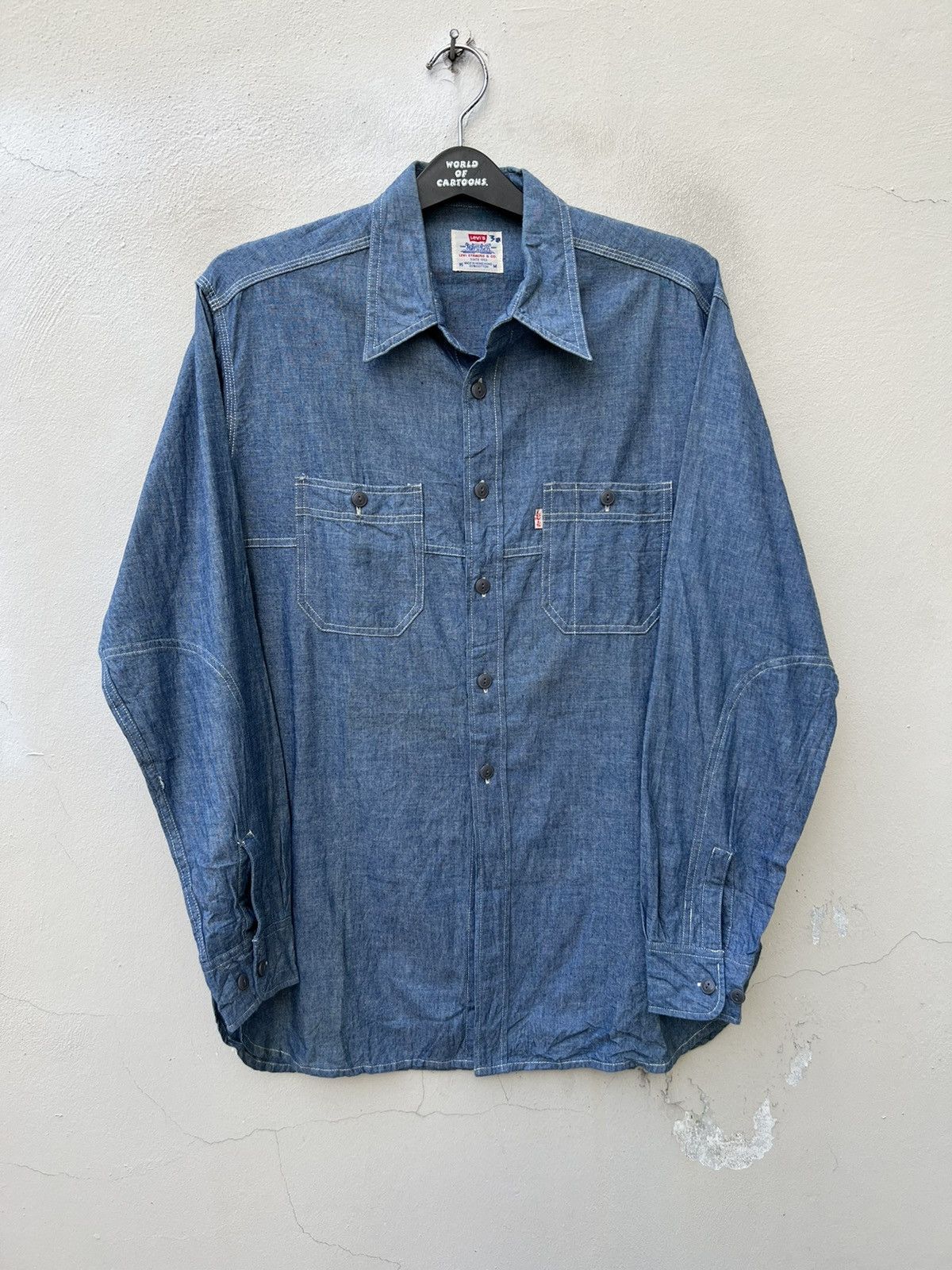 Levi's Vintage 1998 Levi’s Chambray Work Shirt Size US M / EU 48-50 / 2 - 3 Thumbnail